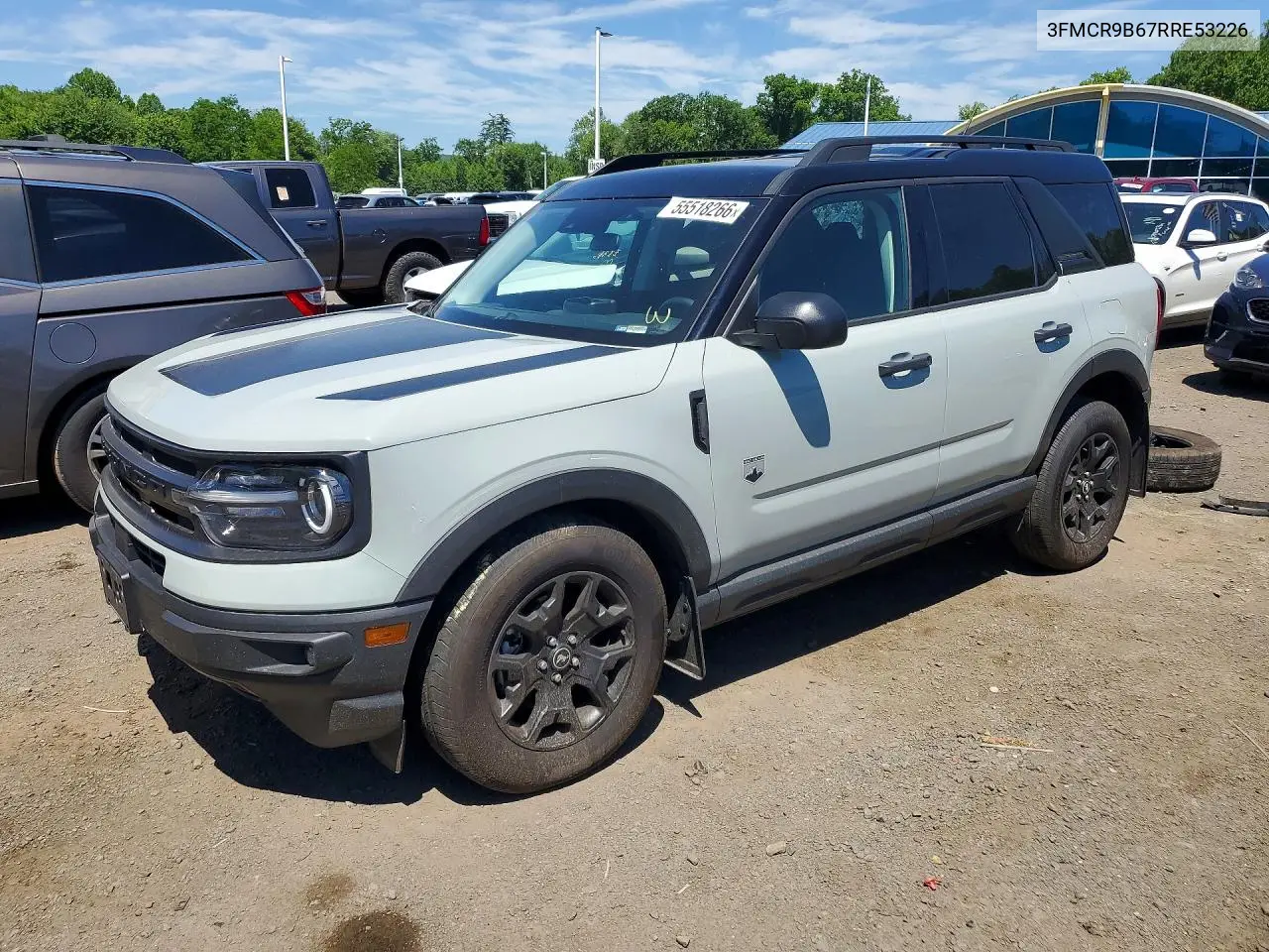2024 Ford Bronco Sport Big Bend VIN: 3FMCR9B67RRE53226 Lot: 55518266