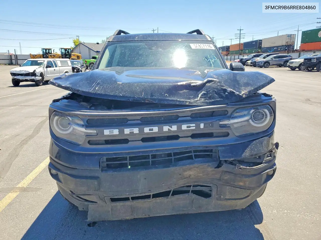 2024 Ford Bronco Sport Big Bend VIN: 3FMCR9B6RRE804860 Lot: 56857116