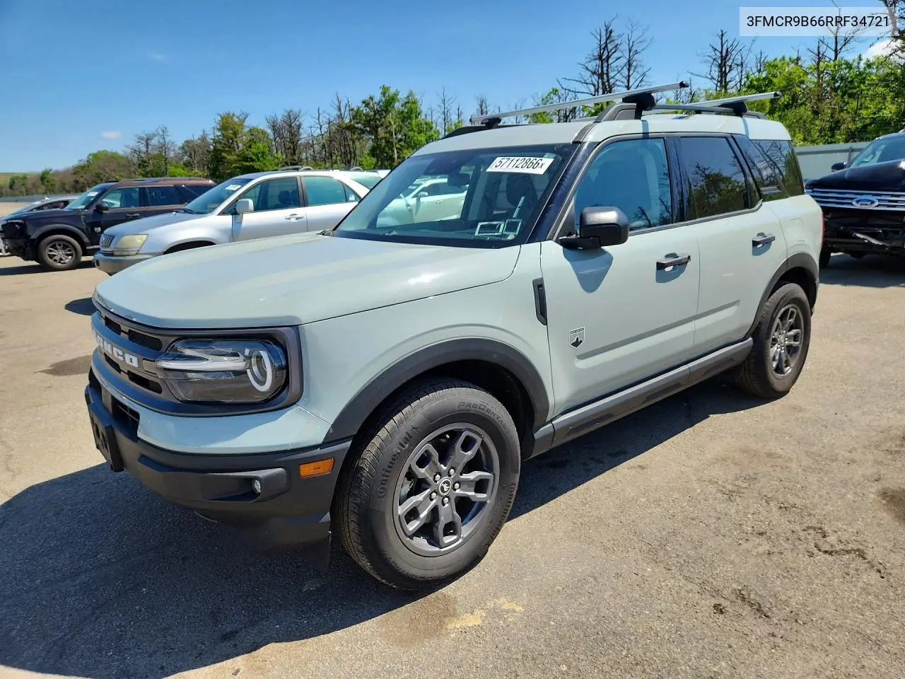 2024 Ford Bronco Sport Big Bend VIN: 3FMCR9B66RRF34721 Lot: 57112866