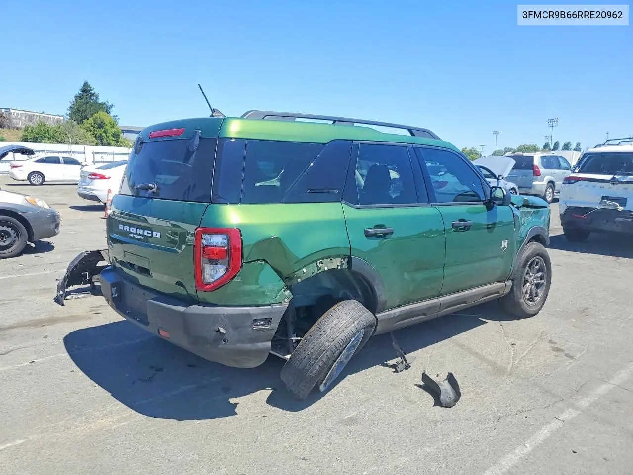 2024 Ford Bronco Sport Big Bend VIN: 3FMCR9B66RRE20962 Lot: 57238676
