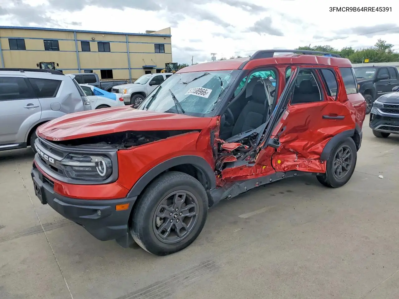 2024 Ford Bronco Sport Big Bend VIN: 3FMCR9B64RRE45391 Lot: 57358966
