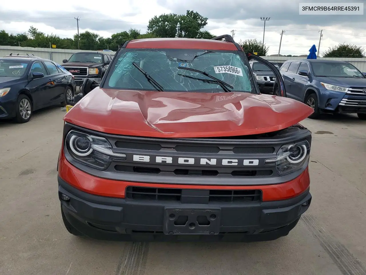 2024 Ford Bronco Sport Big Bend VIN: 3FMCR9B64RRE45391 Lot: 57358966