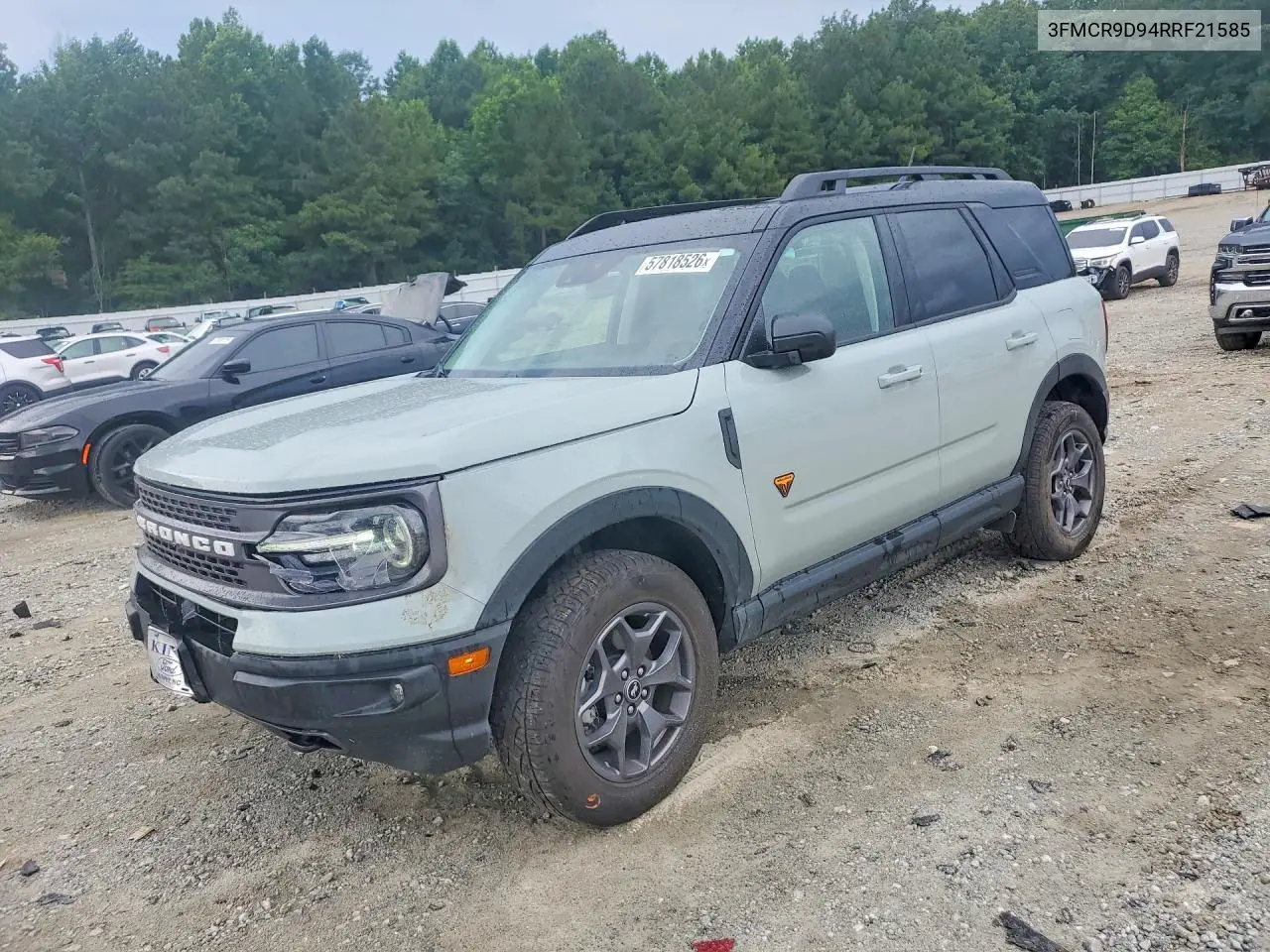 2024 Ford Bronco Sport Badlands VIN: 3FMCR9D94RRF21585 Lot: 57818526