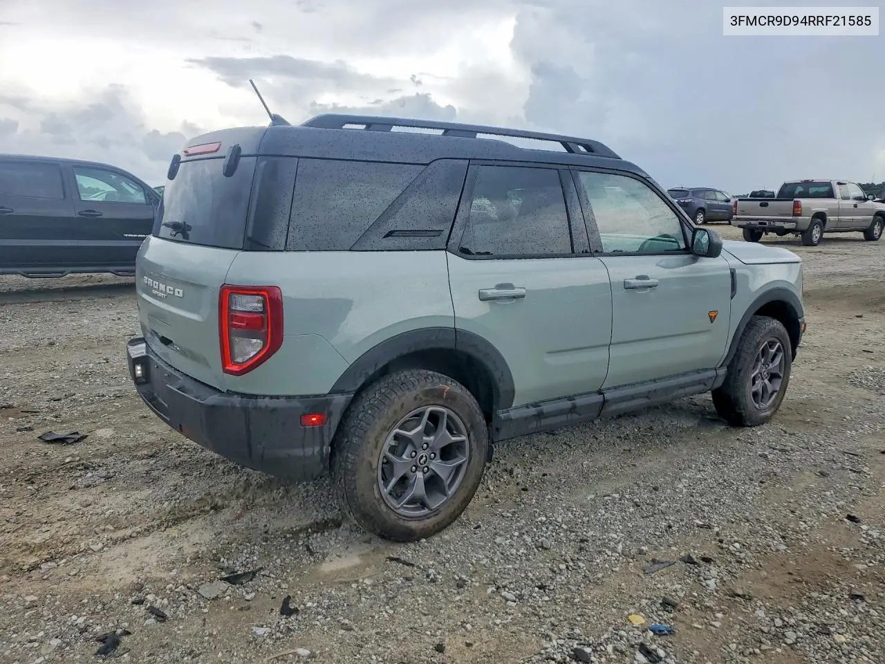 2024 Ford Bronco Sport Badlands VIN: 3FMCR9D94RRF21585 Lot: 57818526