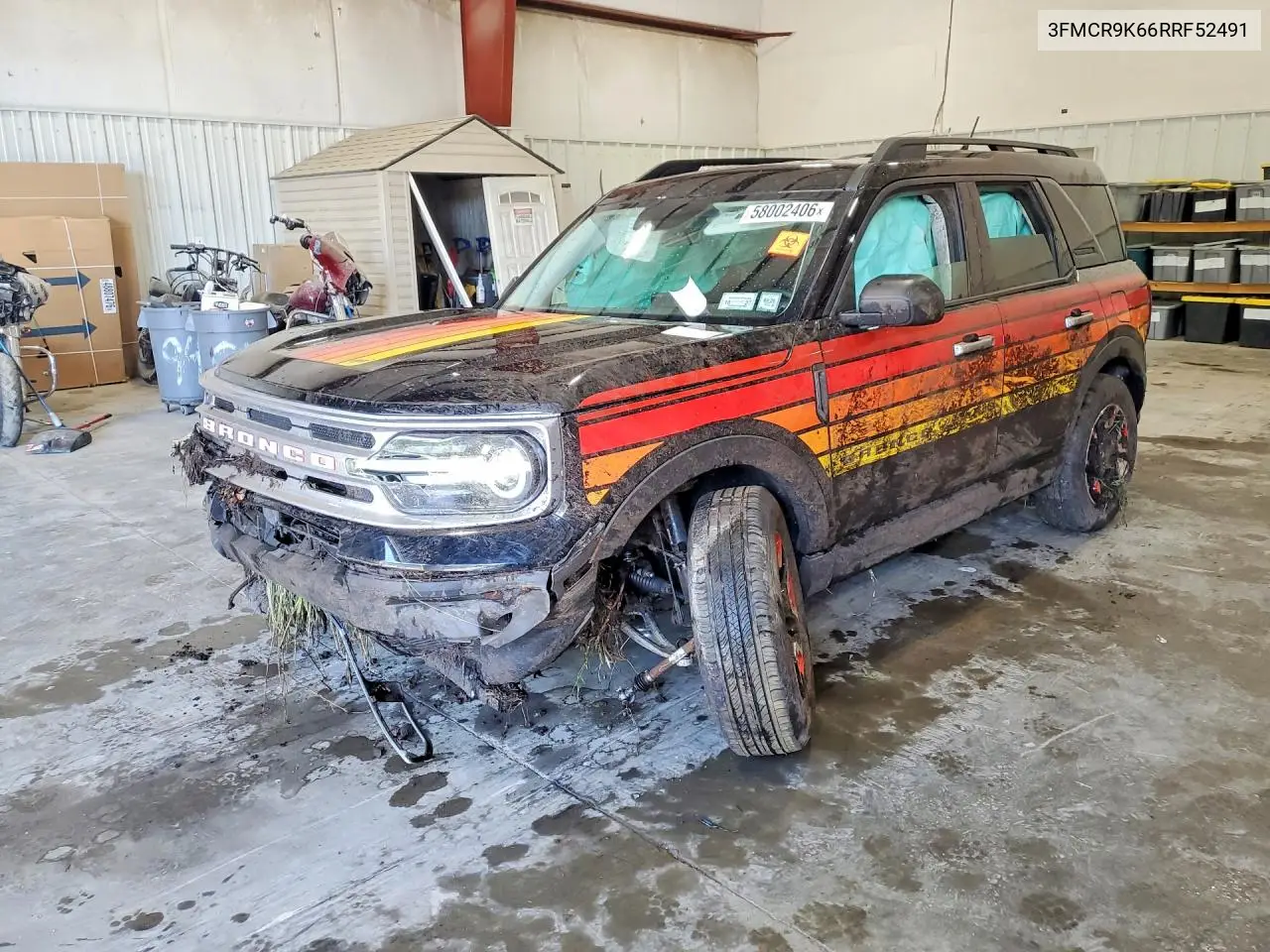2024 Ford Bronco Sport Free Wheeling VIN: 3FMCR9K66RRF52491 Lot: 58002406