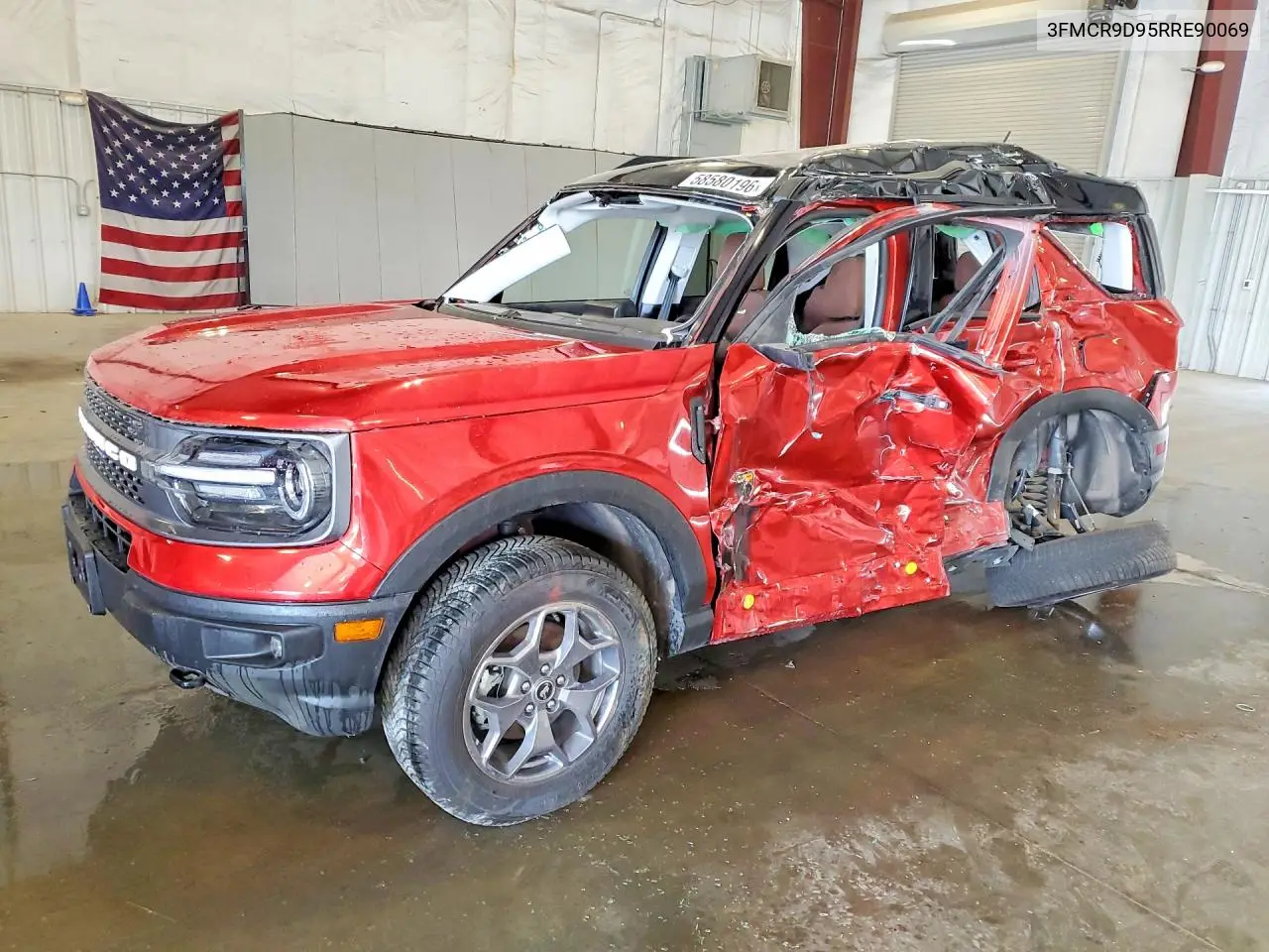 2024 Ford Bronco Sport Badlands VIN: 3FMCR9D95RRE90069 Lot: 58580196