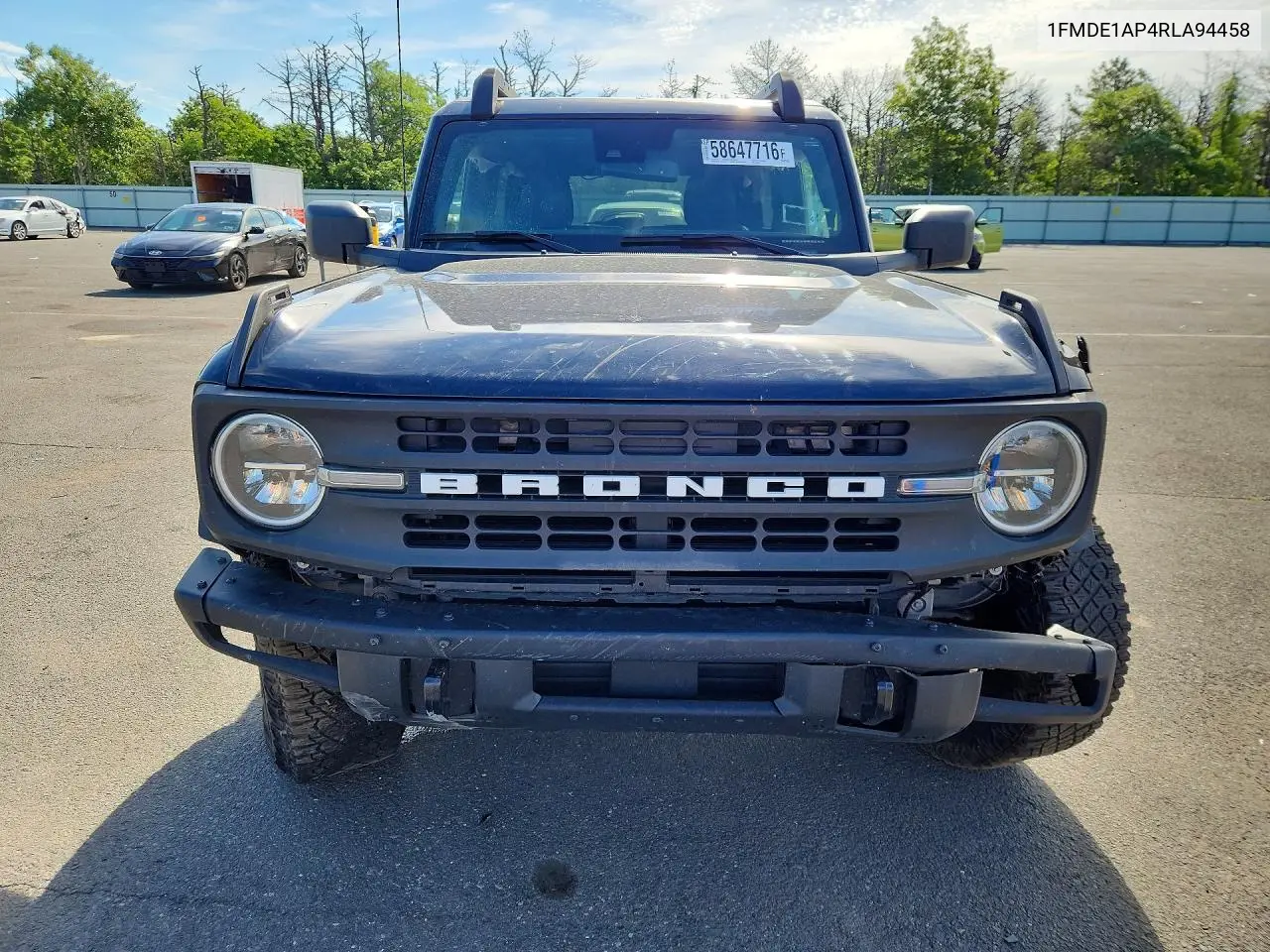 2024 Ford Bronco Black Diamond VIN: 1FMDE1AP4RLA94458 Lot: 58647716