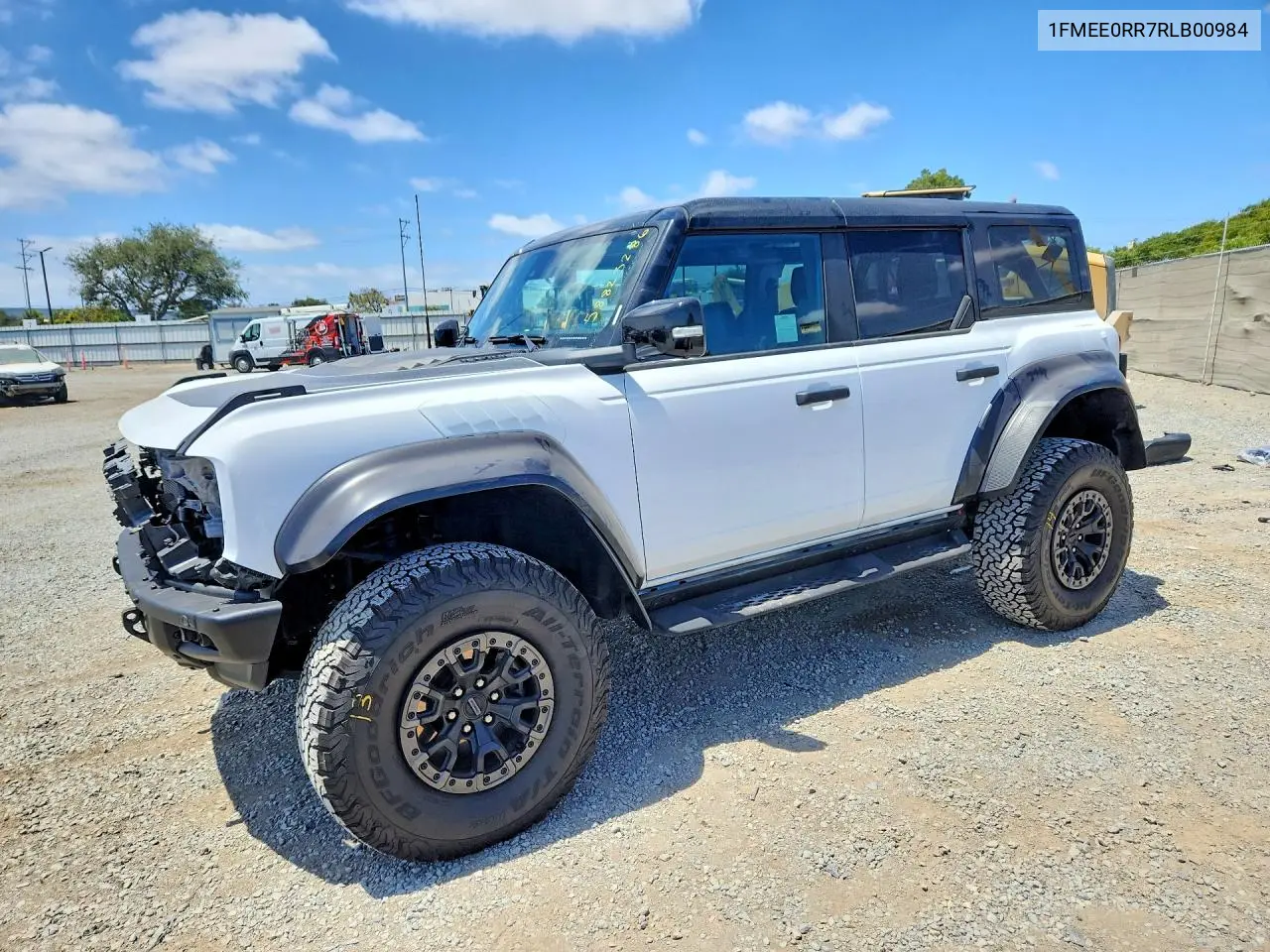 2024 Ford Bronco Raptor VIN: 1FMEE0RR7RLB00984 Lot: 58823286