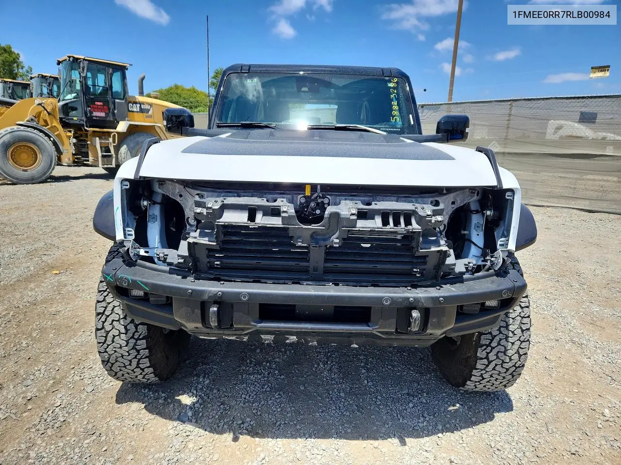 2024 Ford Bronco Raptor VIN: 1FMEE0RR7RLB00984 Lot: 58823286