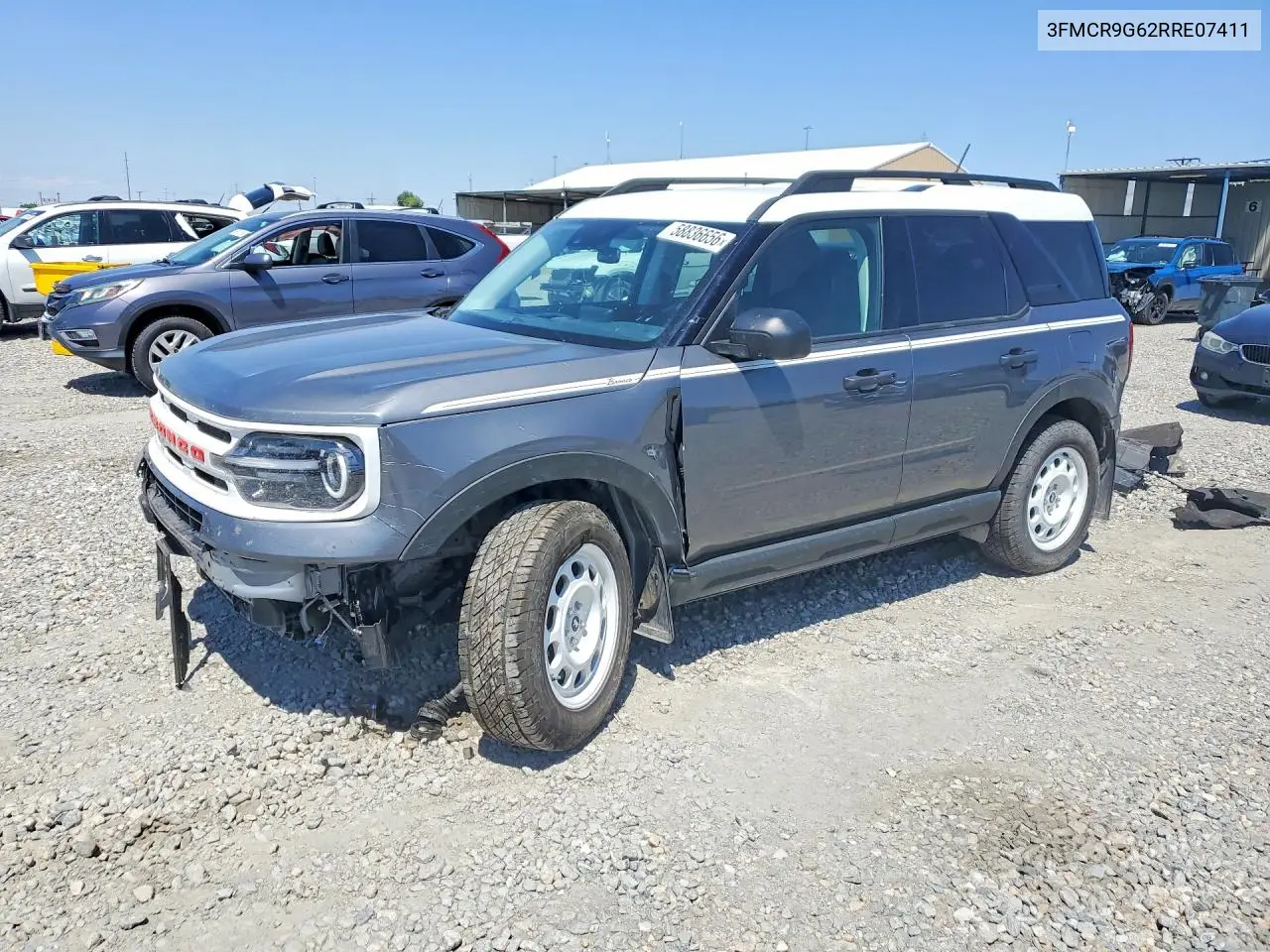 2024 Ford Bronco Sport Heritage VIN: 3FMCR9G62RRE07411 Lot: 58836656
