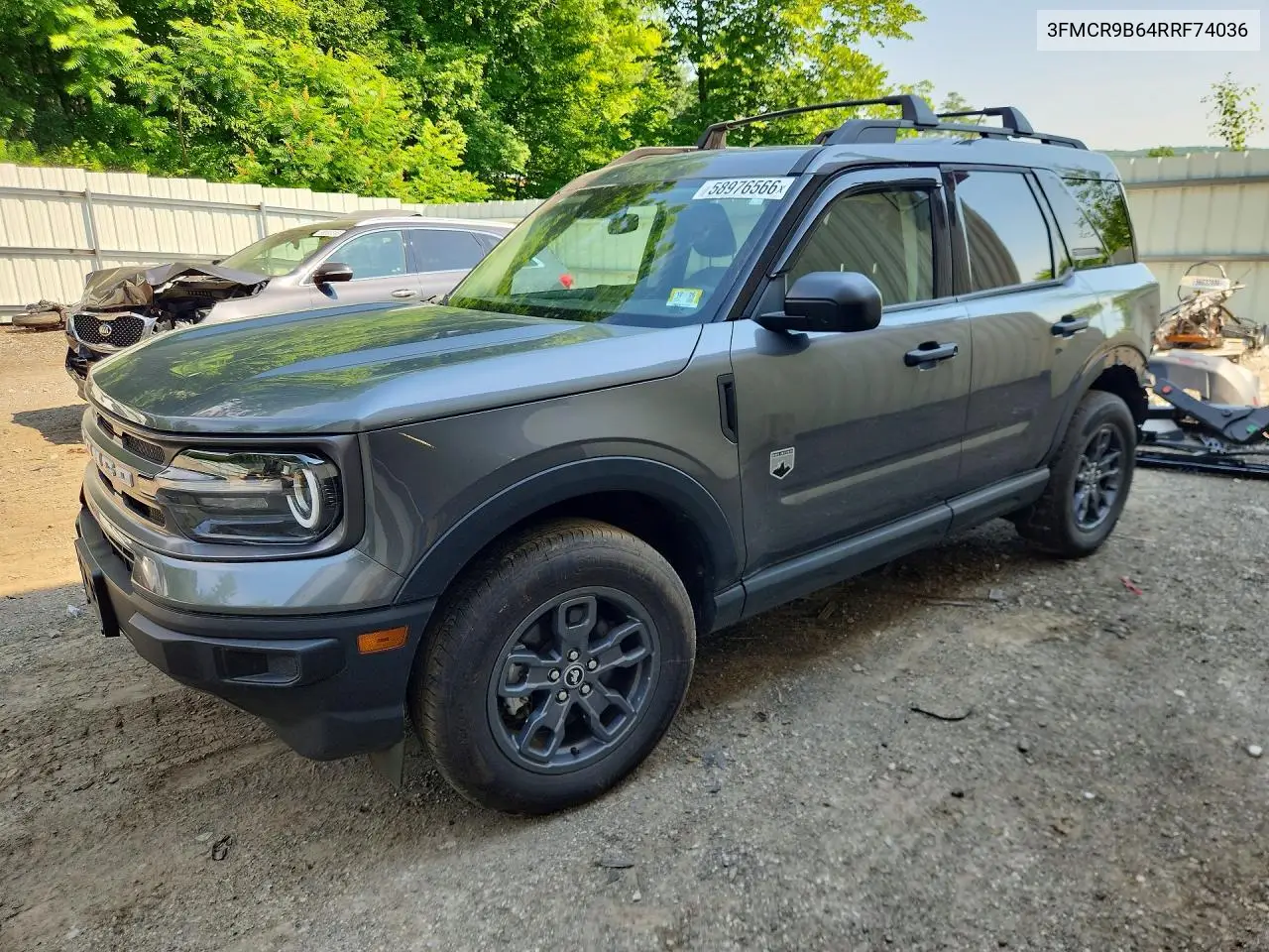 2024 Ford Bronco Sport Big Bend VIN: 3FMCR9B64RRF74036 Lot: 58976566
