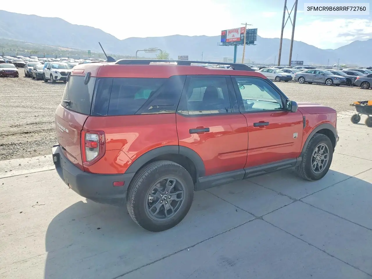 2024 Ford Bronco Sport Big Bend VIN: 3FMCR9B68RRF72760 Lot: 59182436