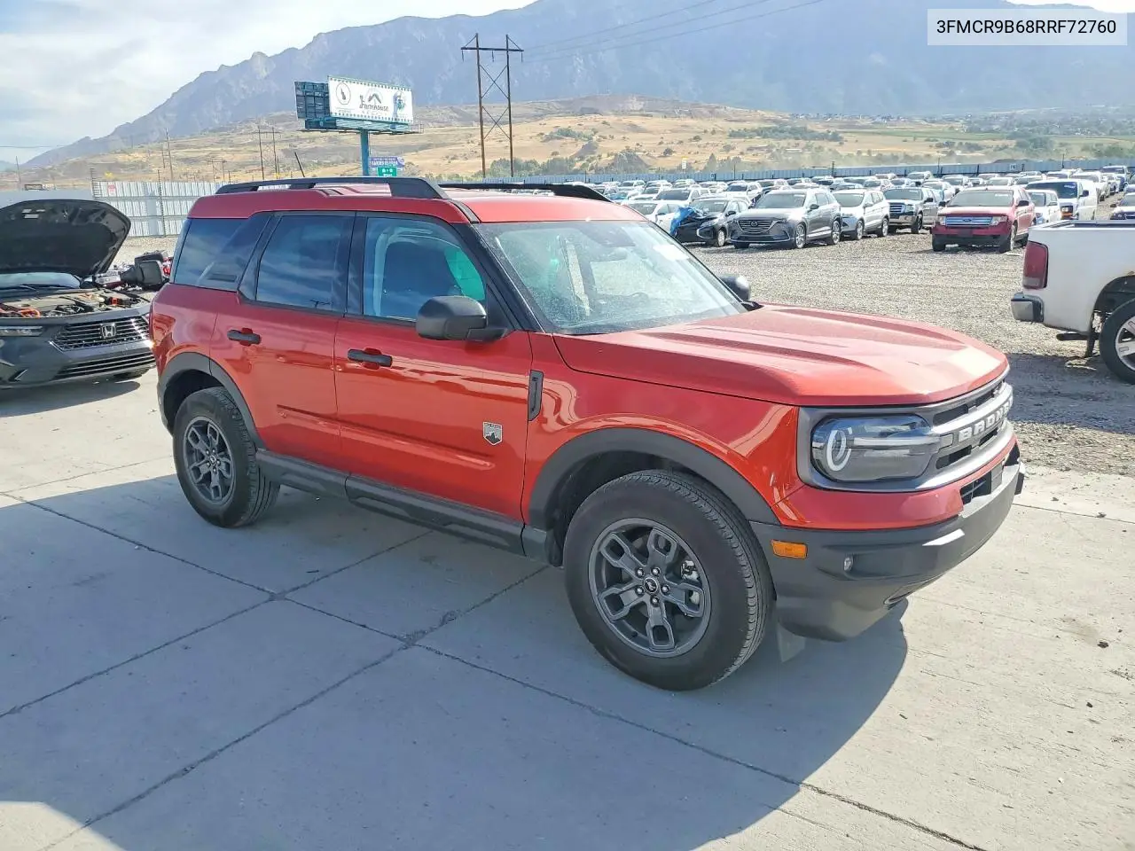 2024 Ford Bronco Sport Big Bend VIN: 3FMCR9B68RRF72760 Lot: 59182436