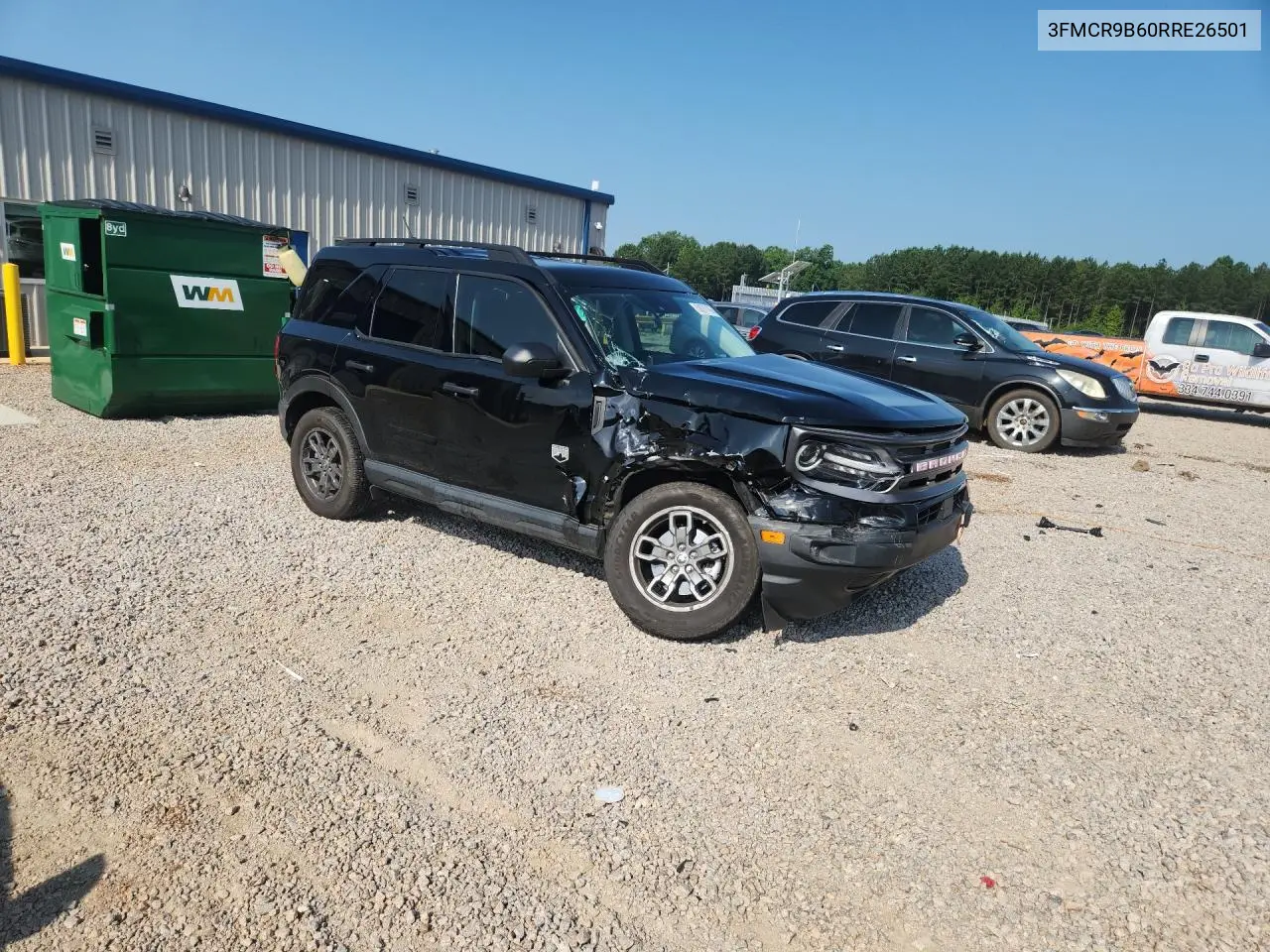 2024 Ford Bronco Sport Big Bend VIN: 3FMCR9B60RRE26501 Lot: 59277176