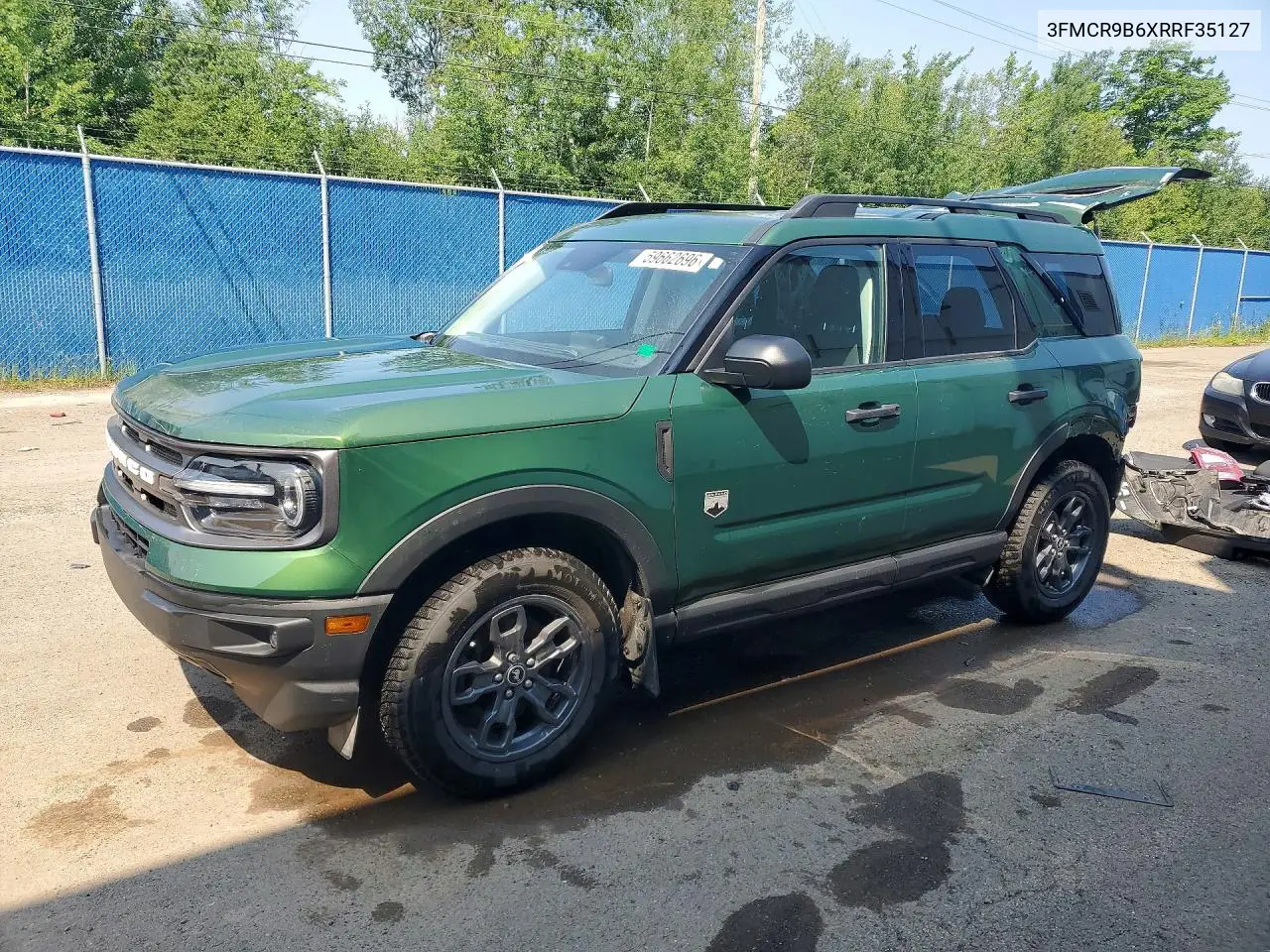 2024 Ford Bronco Sport Big Bend VIN: 3FMCR9B6XRRF35127 Lot: 59662696