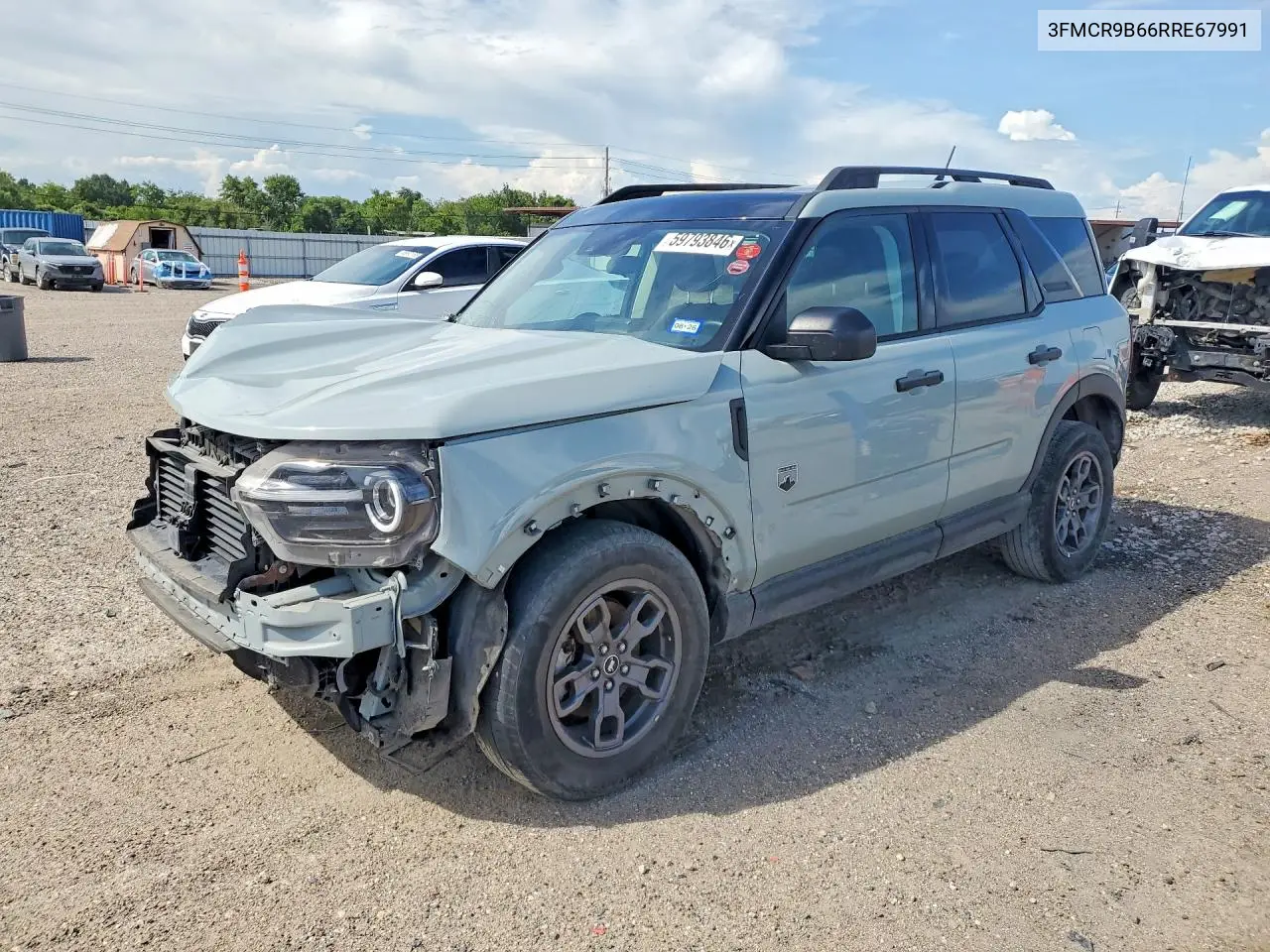 2024 Ford Bronco Sport Big Bend VIN: 3FMCR9B66RRE67991 Lot: 59793846