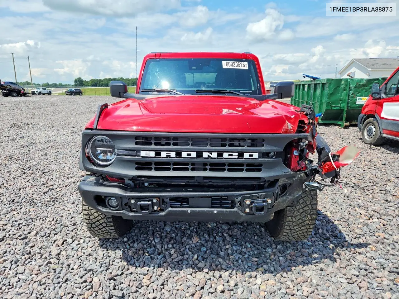 2024 Ford Bronco Black Diamond VIN: 1FMEE1BP8RLA88875 Lot: 60020526