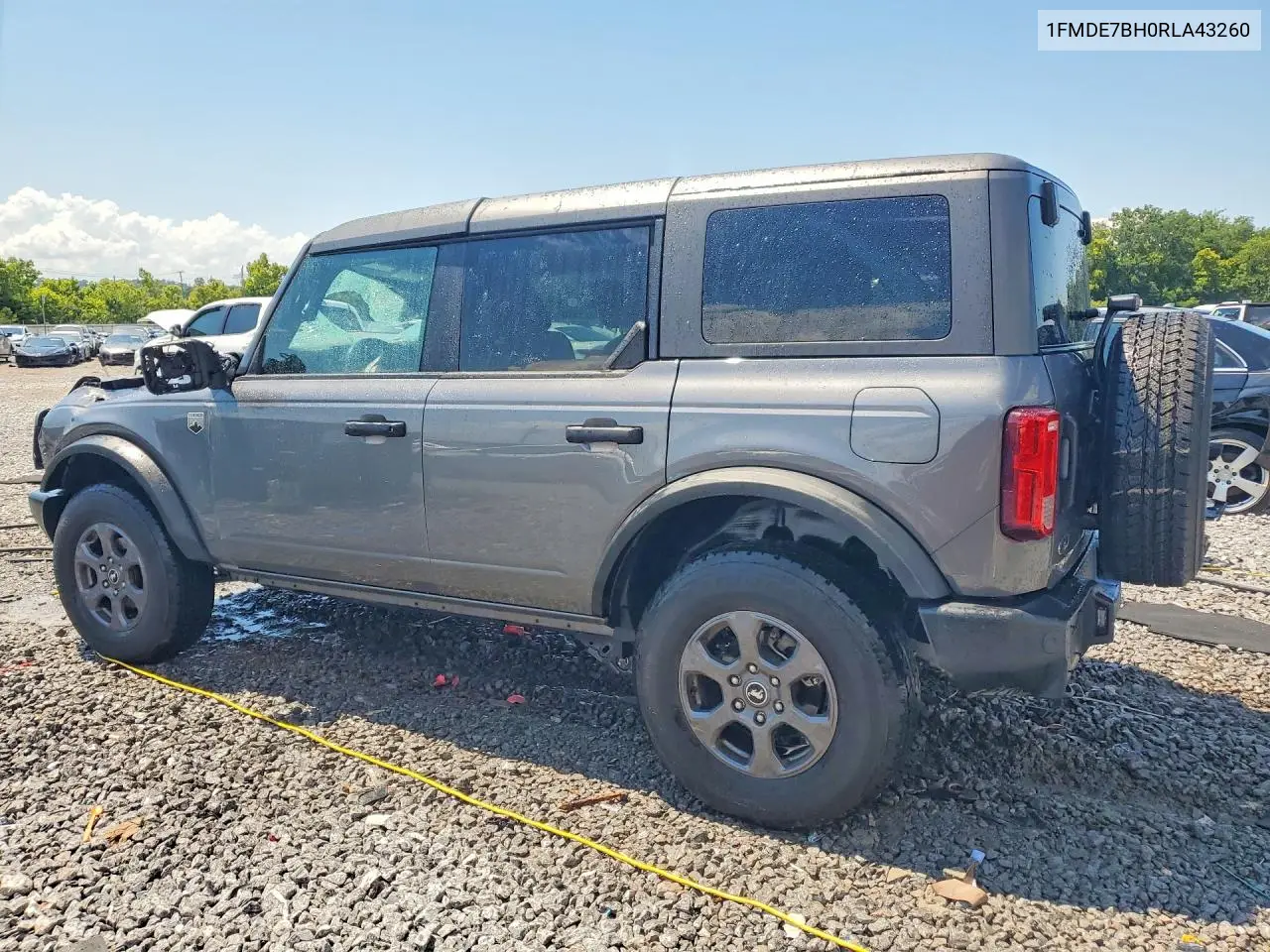 2024 Ford Bronco Big Bend VIN: 1FMDE7BH0RLA43260 Lot: 60150836