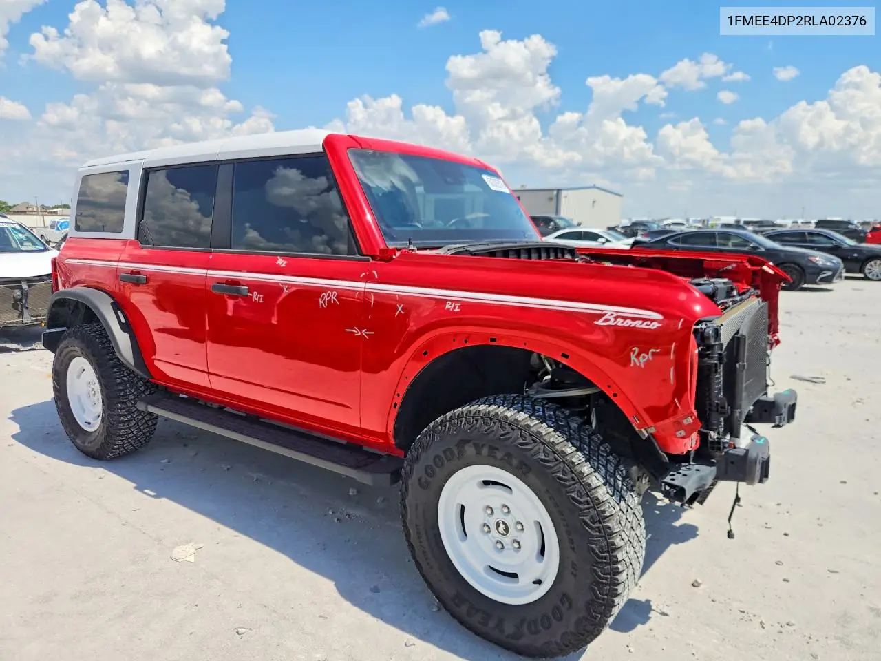2024 Ford Bronco Heritage VIN: 1FMEE4DP2RLA02376 Lot: 60303576