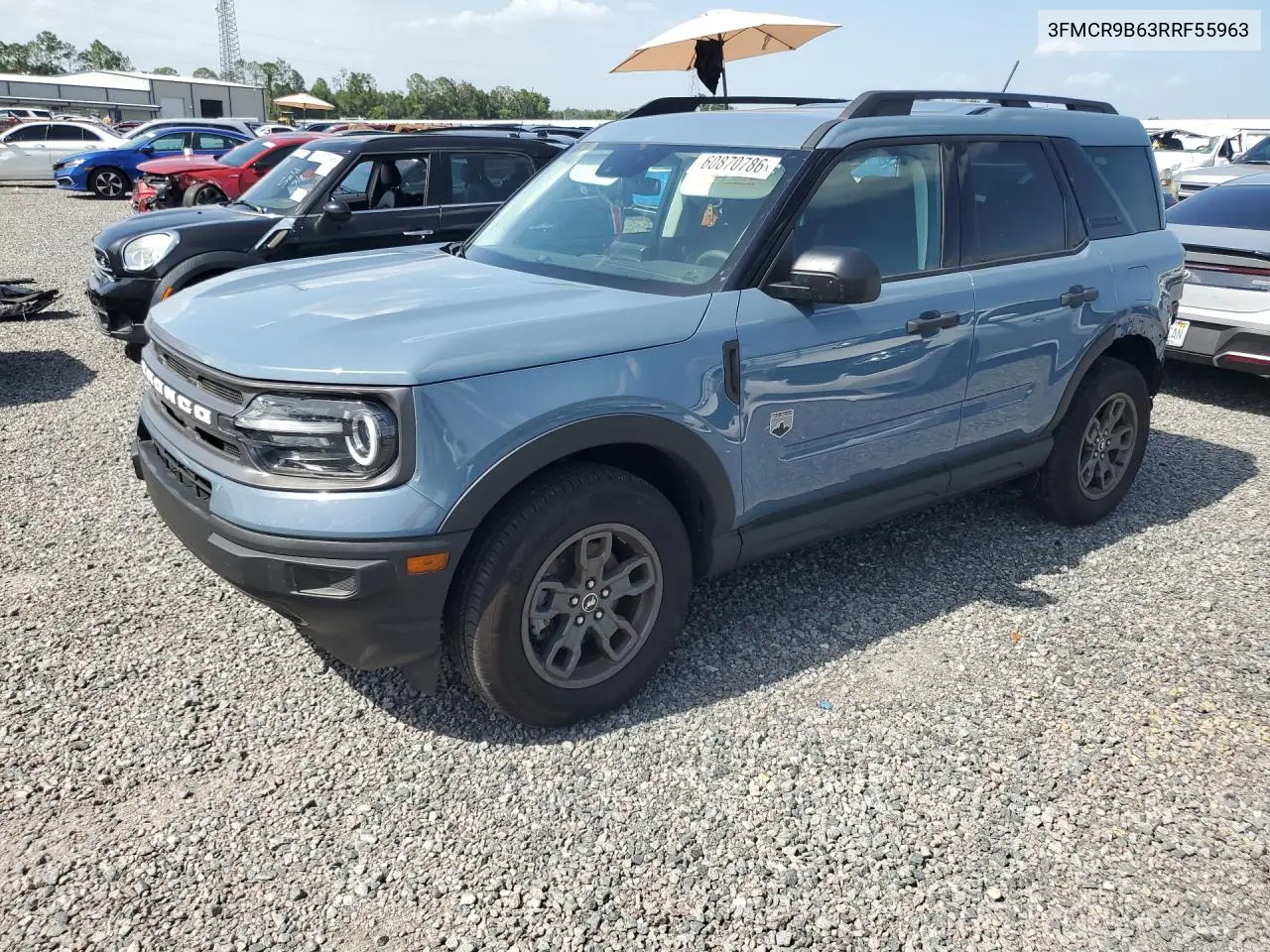 2024 Ford Bronco Sport Big Bend VIN: 3FMCR9B63RRF55963 Lot: 60870786