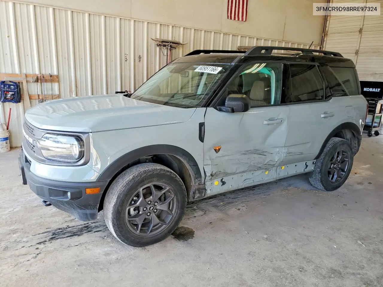 2024 Ford Bronco Sport Badlands VIN: 3FMCR9D98RRE97324 Lot: 60951166