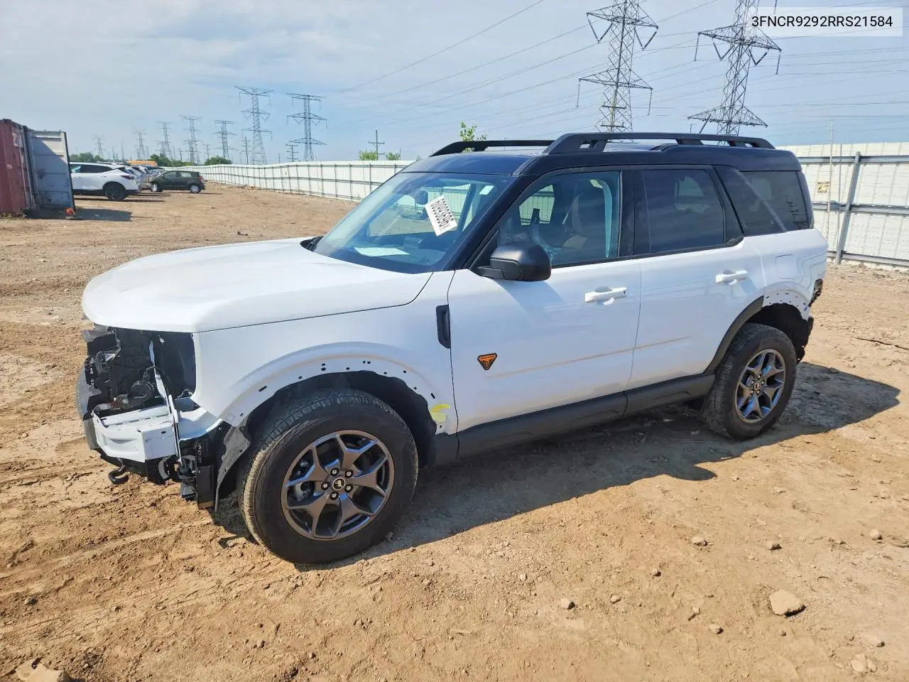 2024 Ford Bronco Base 4Wd VIN: 3FNCR9292RRS21584 Lot: 60993696