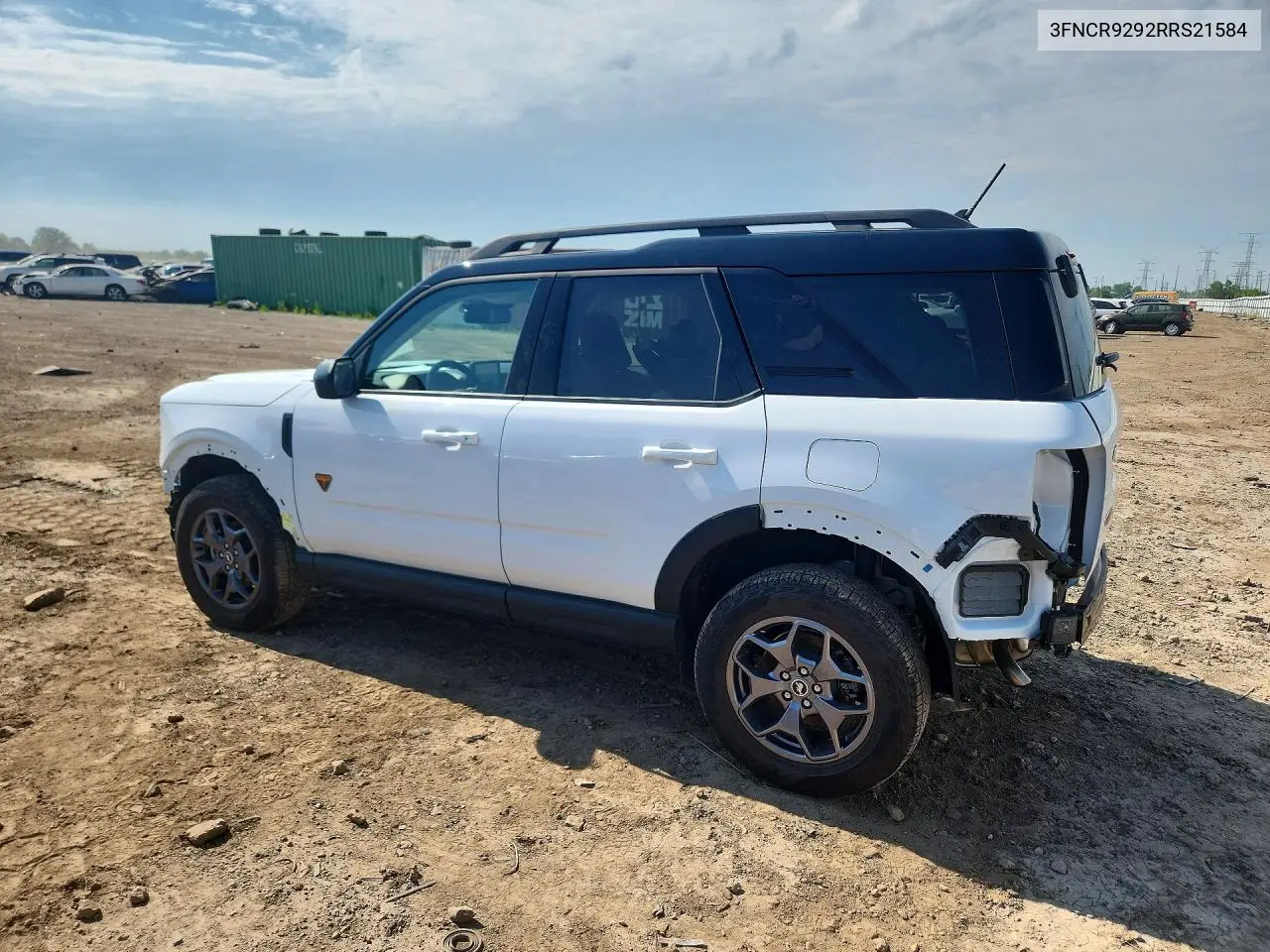 2024 Ford Bronco Base 4Wd VIN: 3FNCR9292RRS21584 Lot: 60993696
