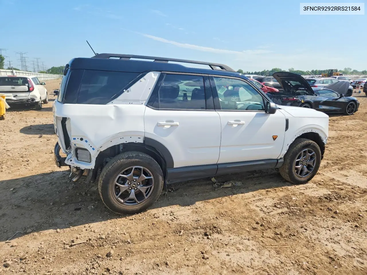 2024 Ford Bronco Base 4Wd VIN: 3FNCR9292RRS21584 Lot: 60993696