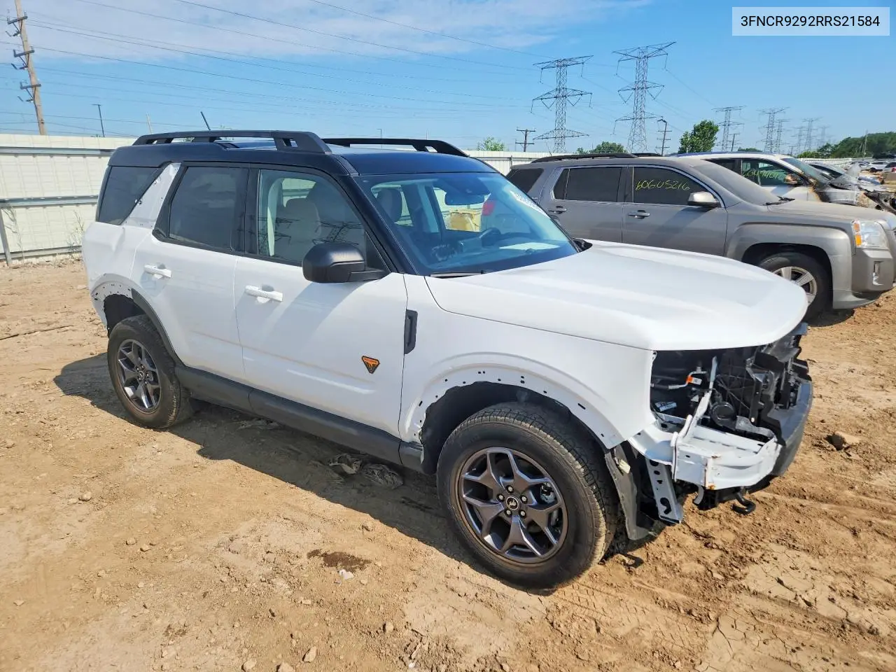 2024 Ford Bronco Base 4Wd VIN: 3FNCR9292RRS21584 Lot: 60993696
