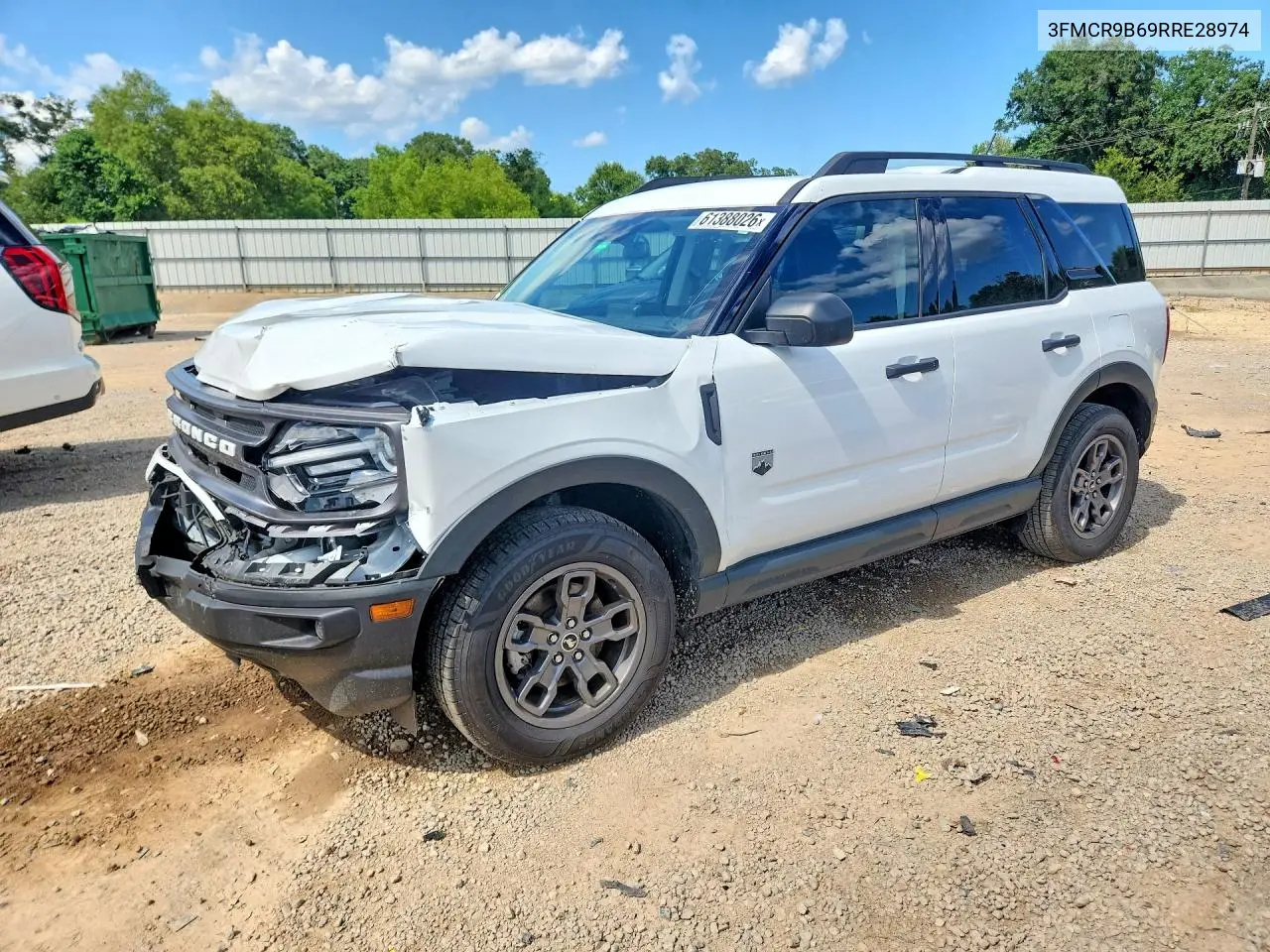 2024 Ford Bronco Sport Big Bend VIN: 3FMCR9B69RRE28974 Lot: 61388026