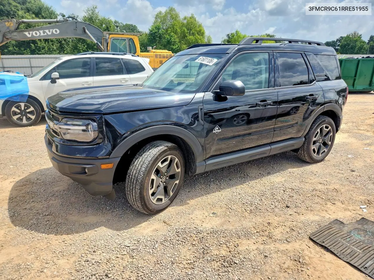 2024 Ford Bronco Sport Outer Banks VIN: 3FMCR9C61RRE51955 Lot: 61601106