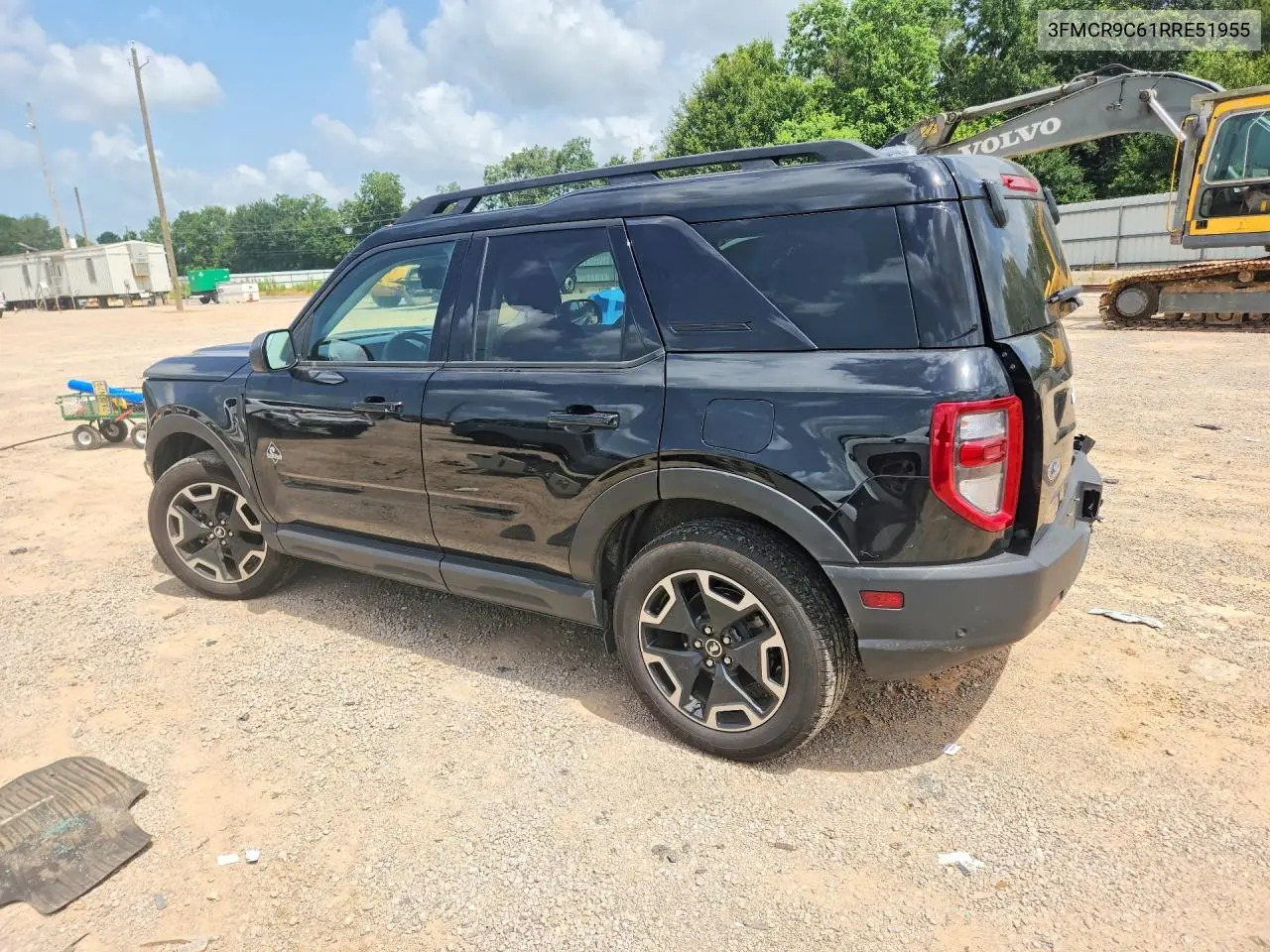 2024 Ford Bronco Sport Outer Banks VIN: 3FMCR9C61RRE51955 Lot: 61601106