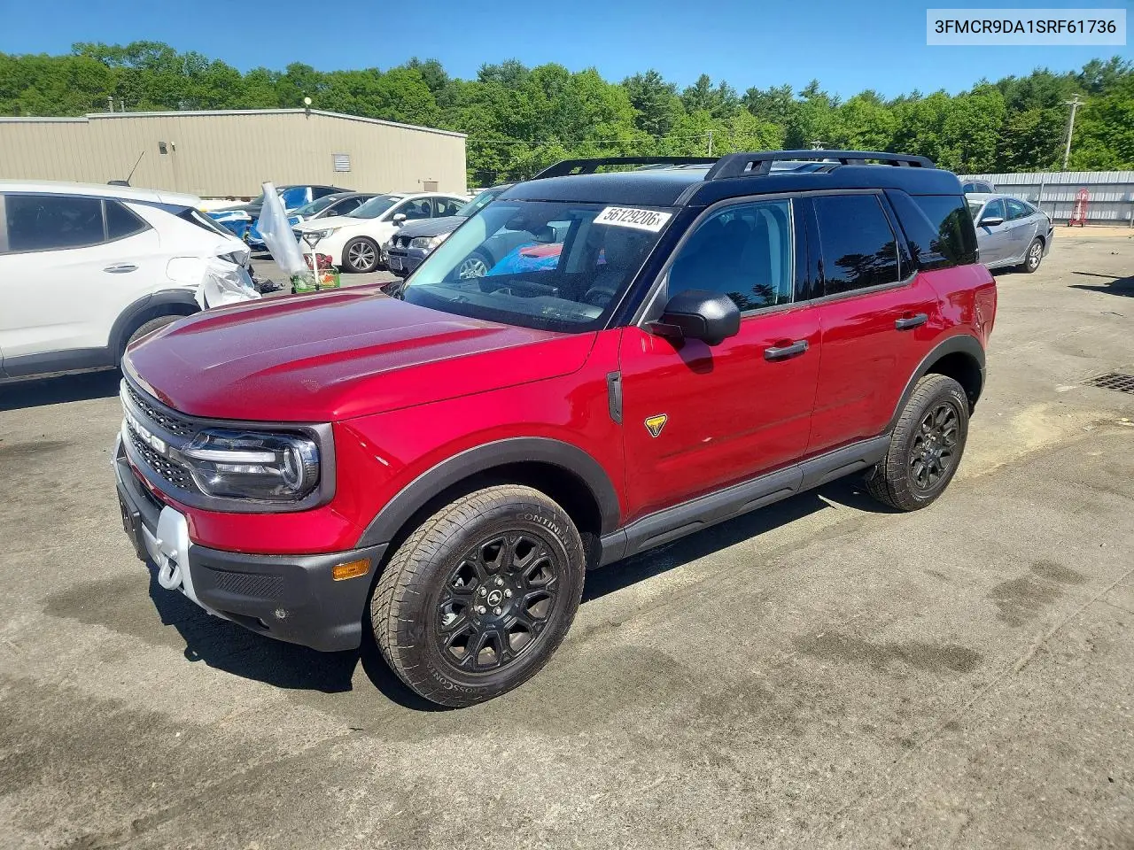 2025 Ford Bronco Sport Badlands VIN: 3FMCR9DA1SRF61736 Lot: 56129206