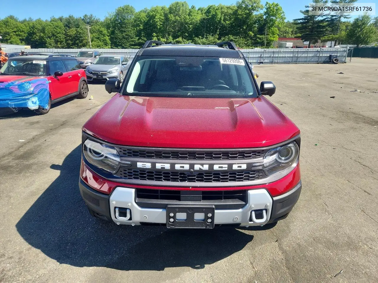 2025 Ford Bronco Sport Badlands VIN: 3FMCR9DA1SRF61736 Lot: 56129206