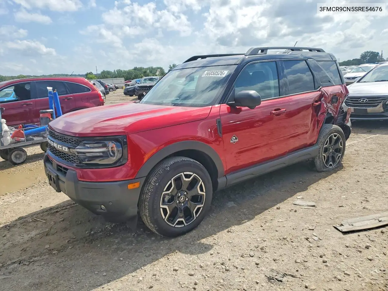 2025 Ford Bronco Sport Outer Banks VIN: 3FMCR9CN5SRE54676 Lot: 56850526