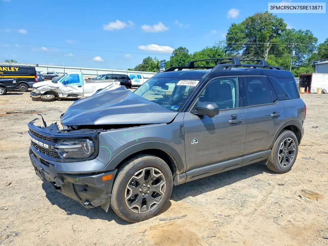 2025 Ford Bronco Sport Outer Banks VIN: 3FMCR9CN7SRE13871 Lot: 57214966