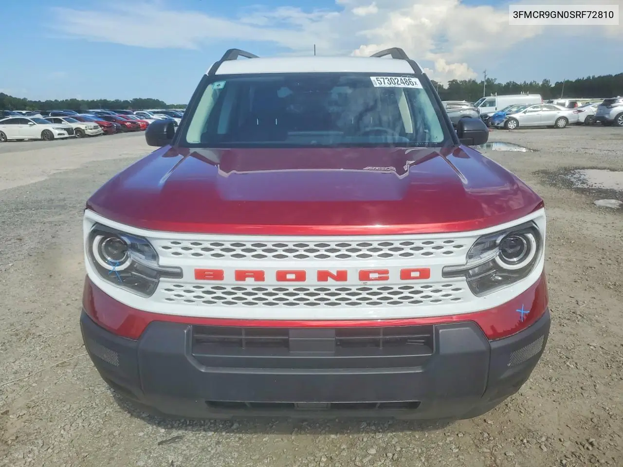 2025 Ford Bronco Sport Heritage VIN: 3FMCR9GN0SRF72810 Lot: 57302486