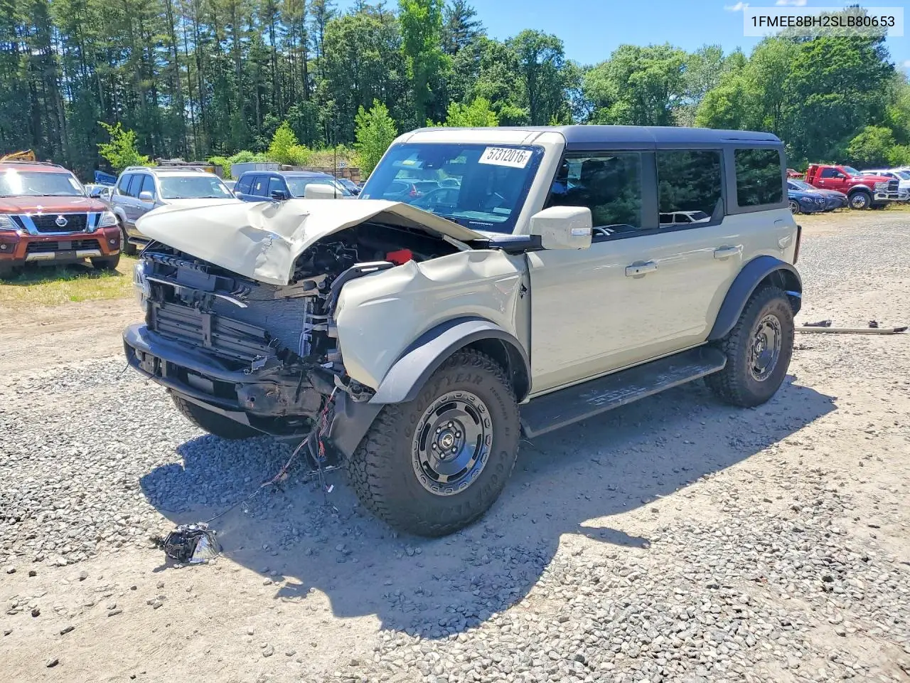2025 Ford Bronco Outer Banks VIN: 1FMEE8BH2SLB80653 Lot: 57312016