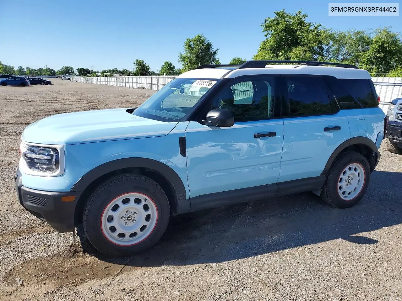 2025 Ford Bronco Sport Heritage VIN: 3FMCR9GNXSRF44402 Lot: 58036856