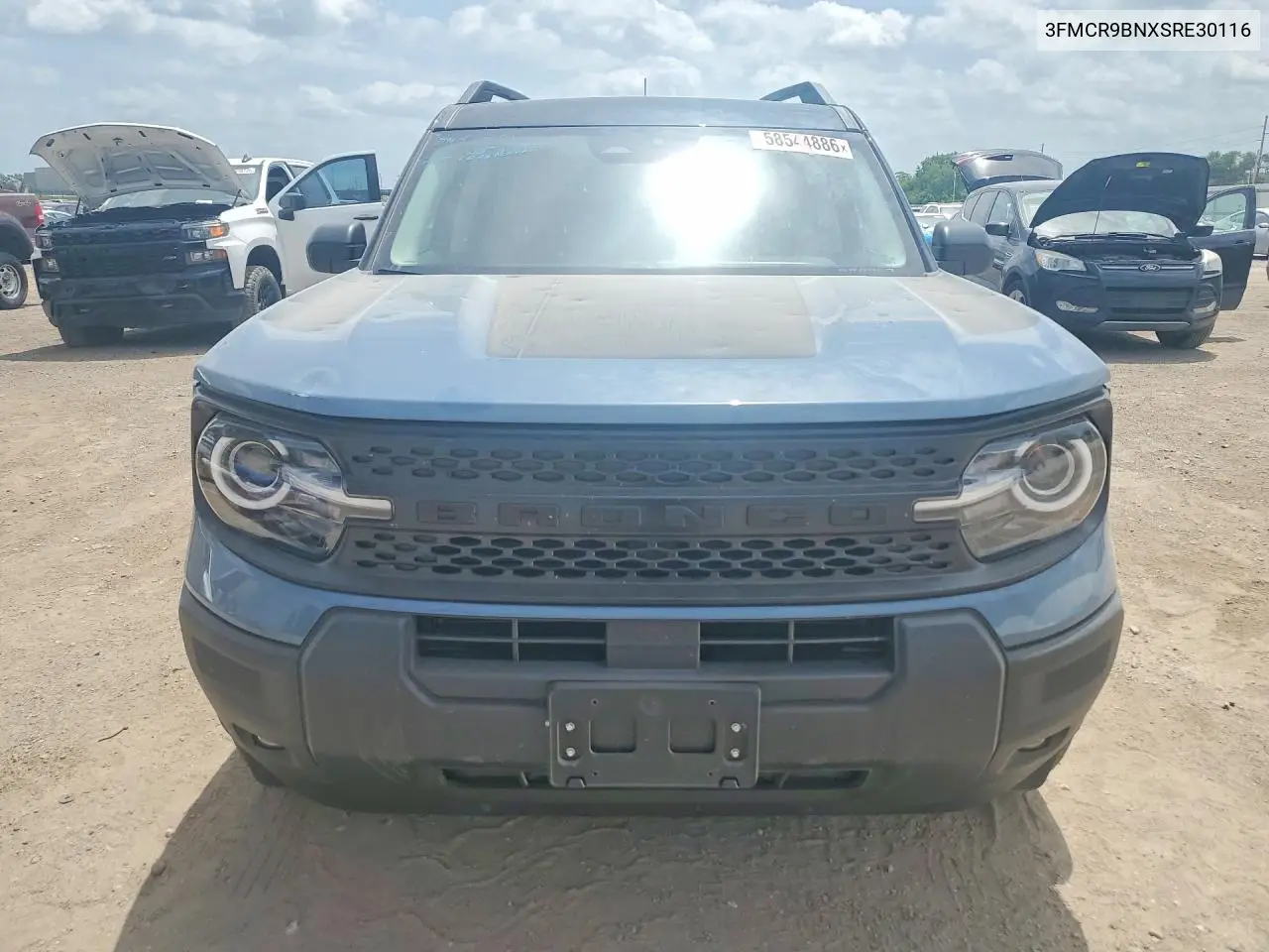 2025 Ford Bronco Sport Big Bend VIN: 3FMCR9BNXSRE30116 Lot: 58544886
