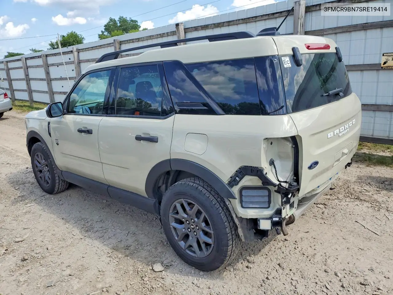 2025 Ford Bronco Sport Big Bend VIN: 3FMCR9BN7SRE19414 Lot: 58862776