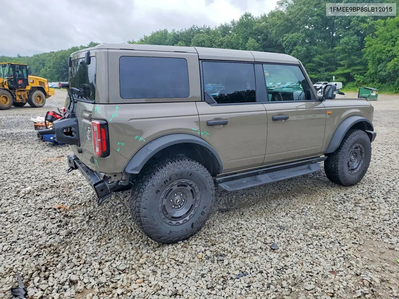 2025 Ford Bronco Badlands VIN: 1FMEE9BP8SLB12015 Lot: 58903156