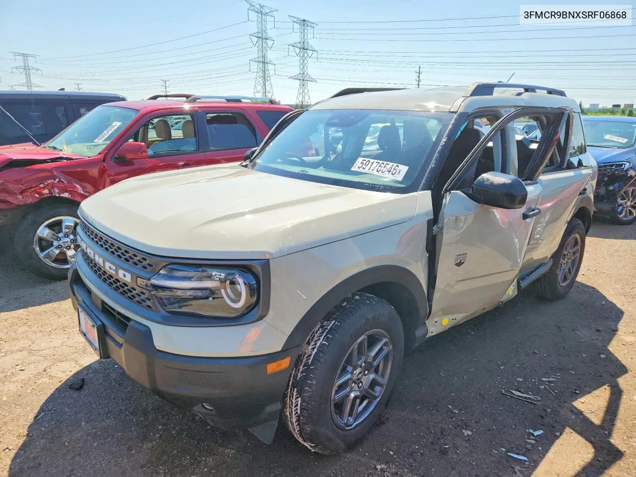 2025 Ford Bronco Sport Big Bend VIN: 3FMCR9BNXSRF06868 Lot: 59176546