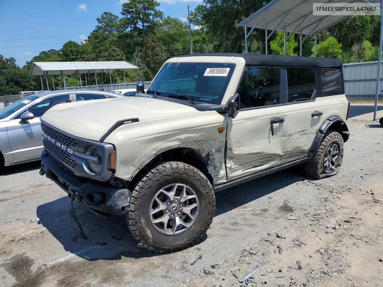 2025 Ford Bronco Badlands VIN: 1FMEE9BPXSLA47667 Lot: 59826806
