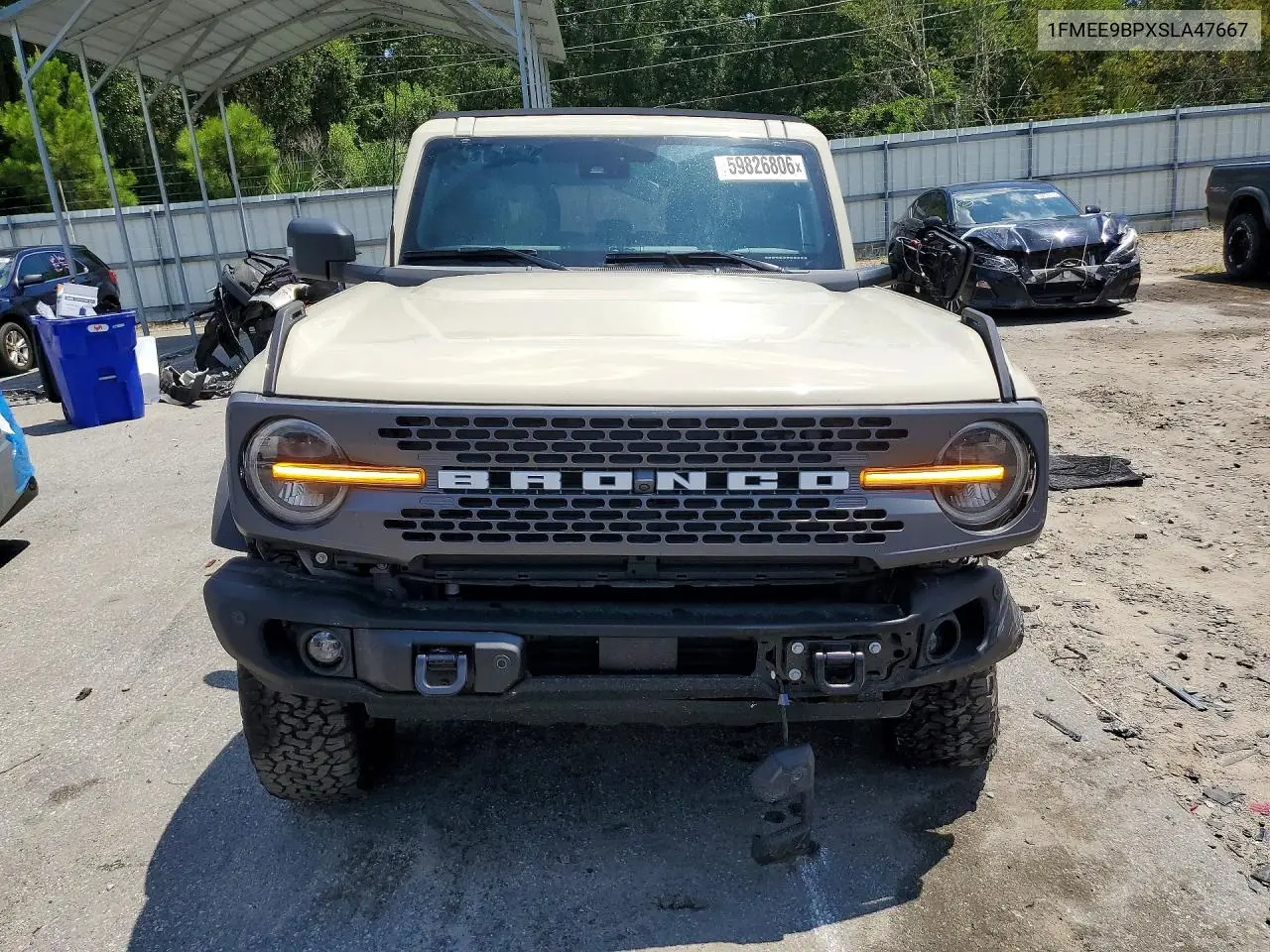2025 Ford Bronco Badlands VIN: 1FMEE9BPXSLA47667 Lot: 59826806