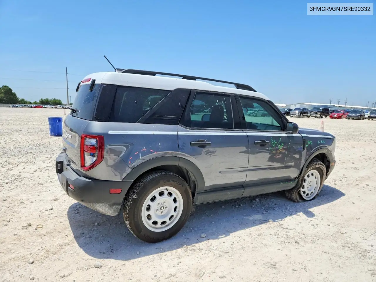 2025 Ford Bronco Sport Heritage VIN: 3FMCR9GN7SRE90332 Lot: 61425526