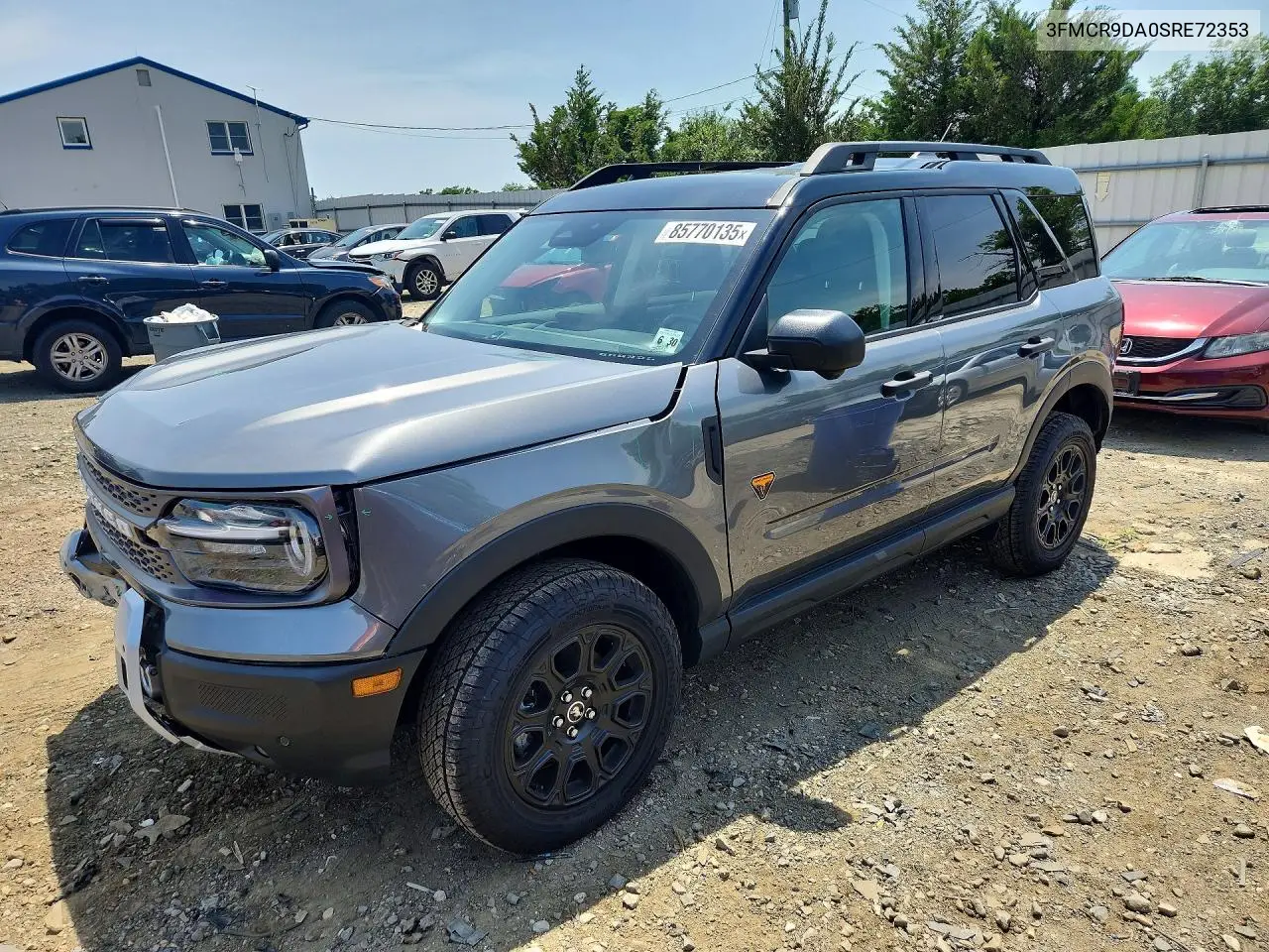 2025 Ford Bronco Sport Badlands VIN: 3FMCR9DA0SRE72353 Lot: 85770135