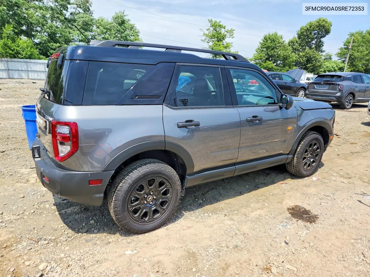 2025 Ford Bronco Sport Badlands VIN: 3FMCR9DA0SRE72353 Lot: 85770135
