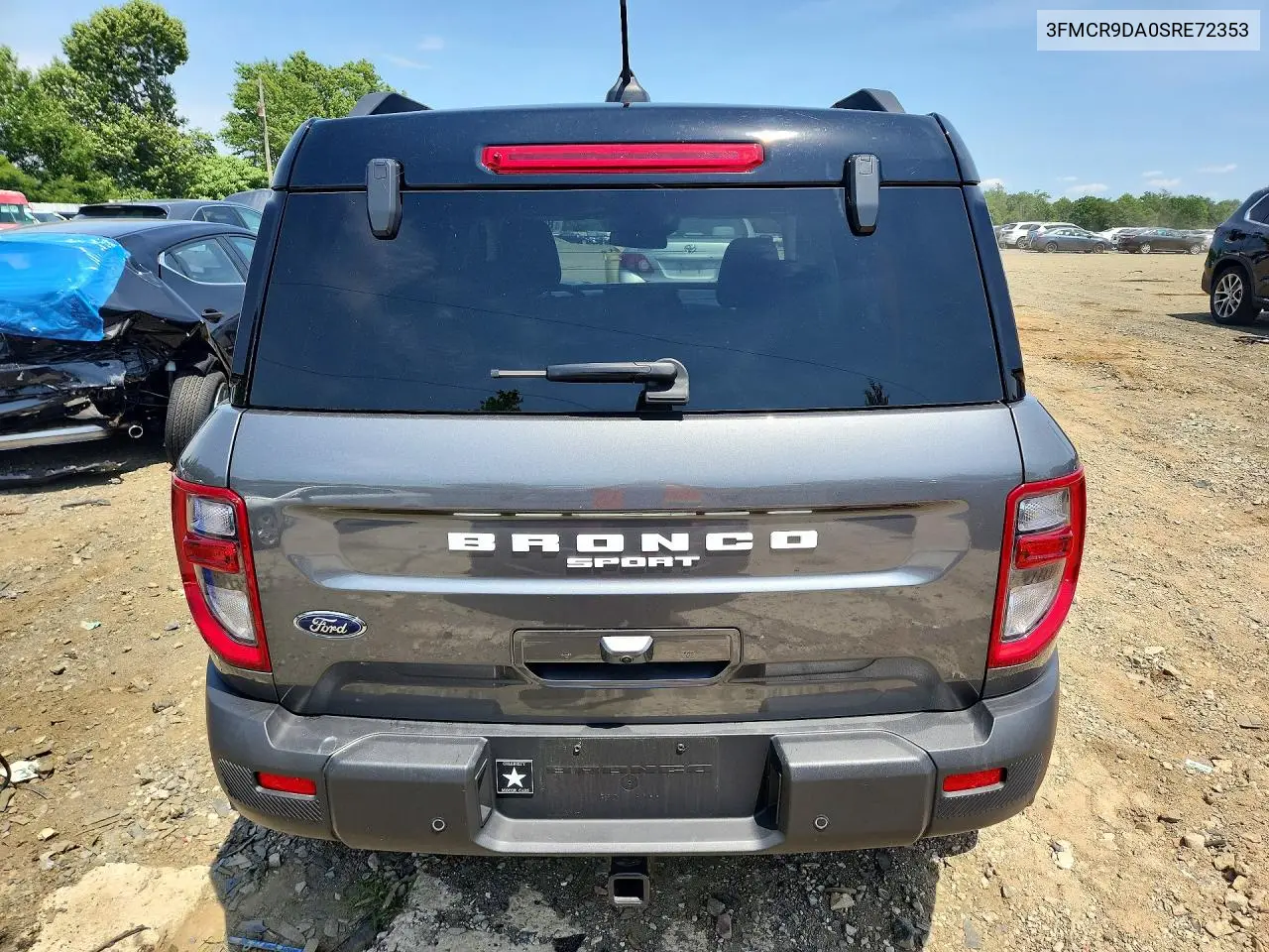 2025 Ford Bronco Sport Badlands VIN: 3FMCR9DA0SRE72353 Lot: 85770135