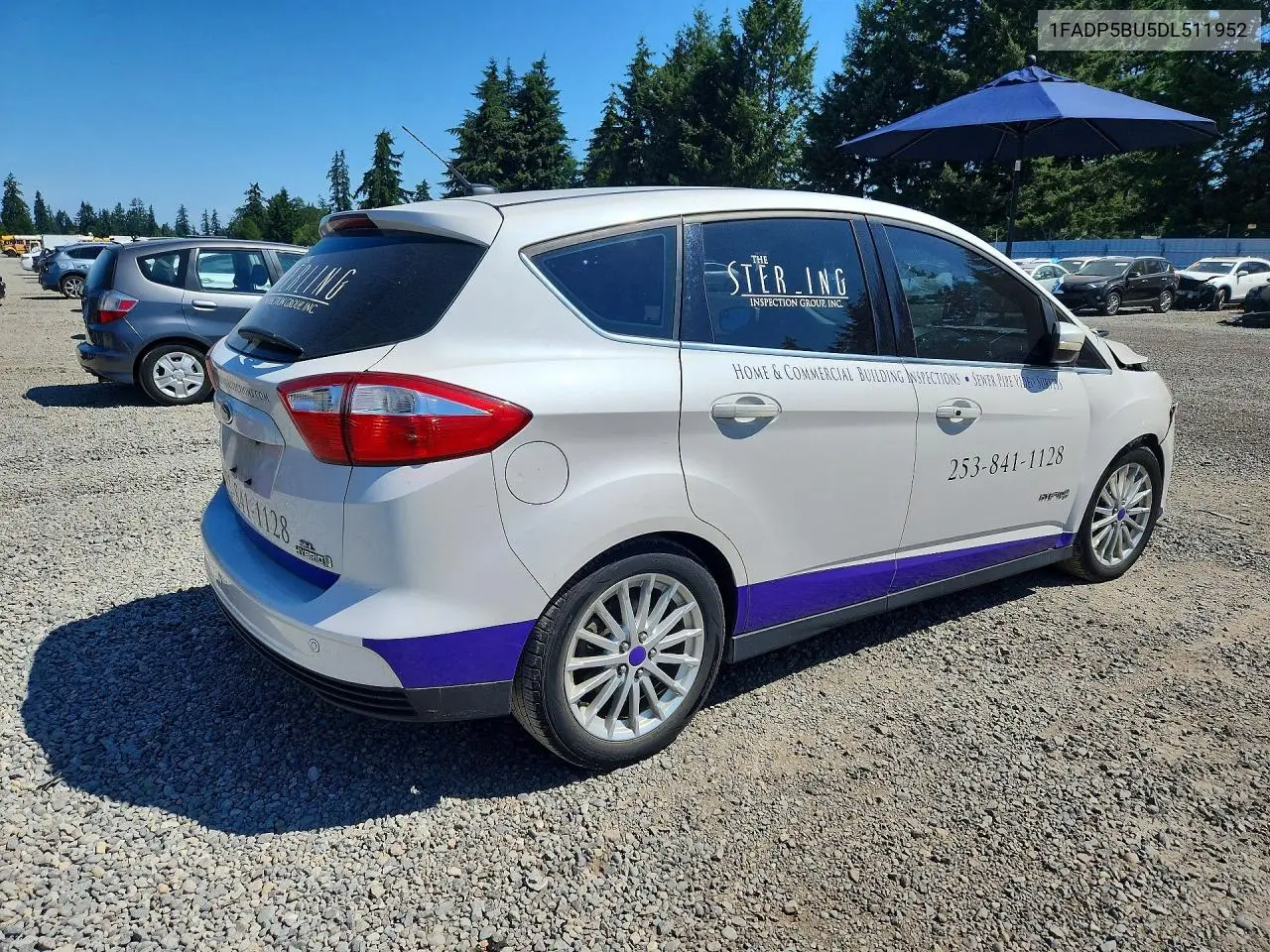 2013 Ford C-Max Sel VIN: 1FADP5BU5DL511952 Lot: 58187856